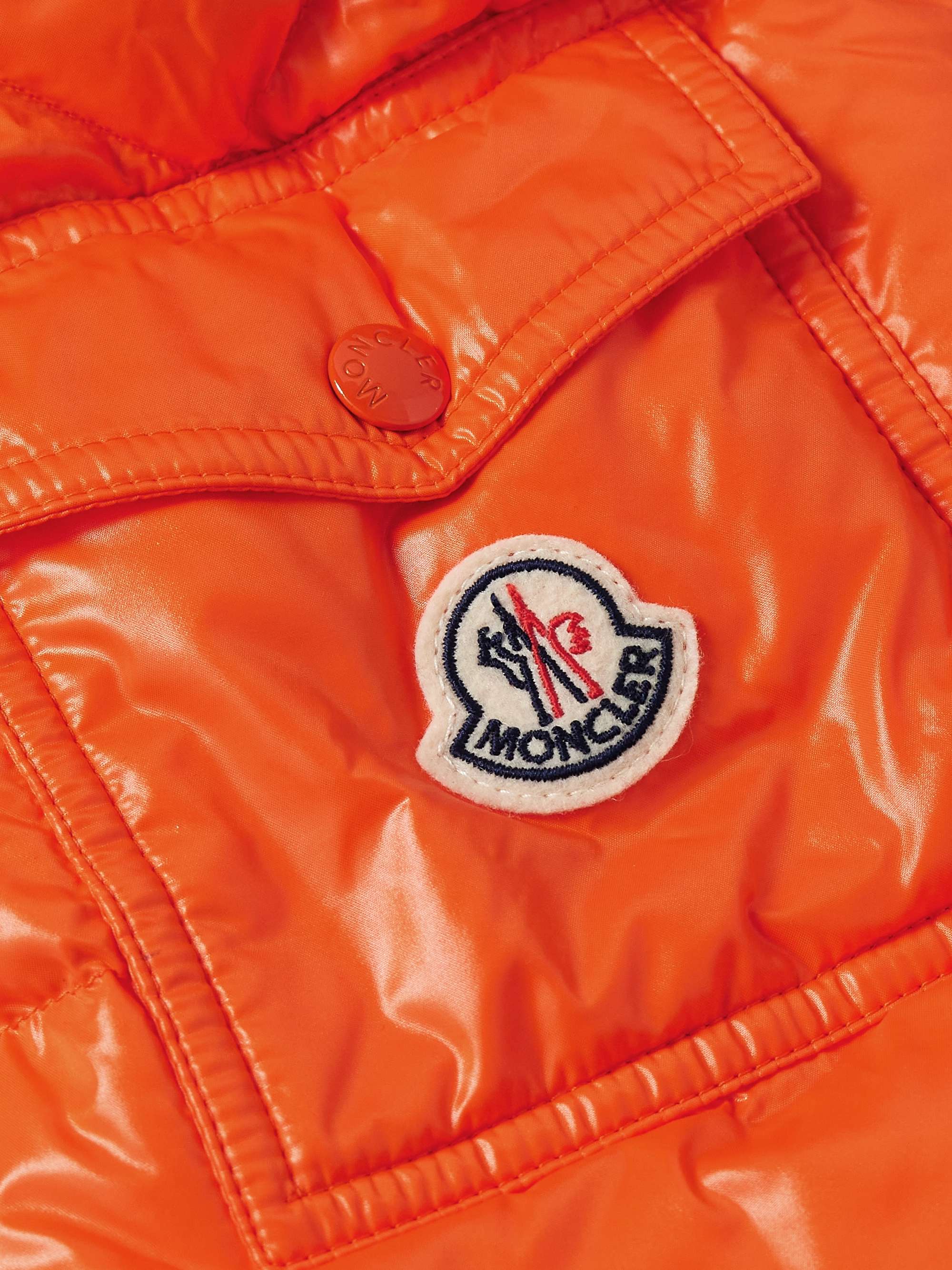 Maya Logo-Appliquéd Quilted Shell Hooded Down Jacket view