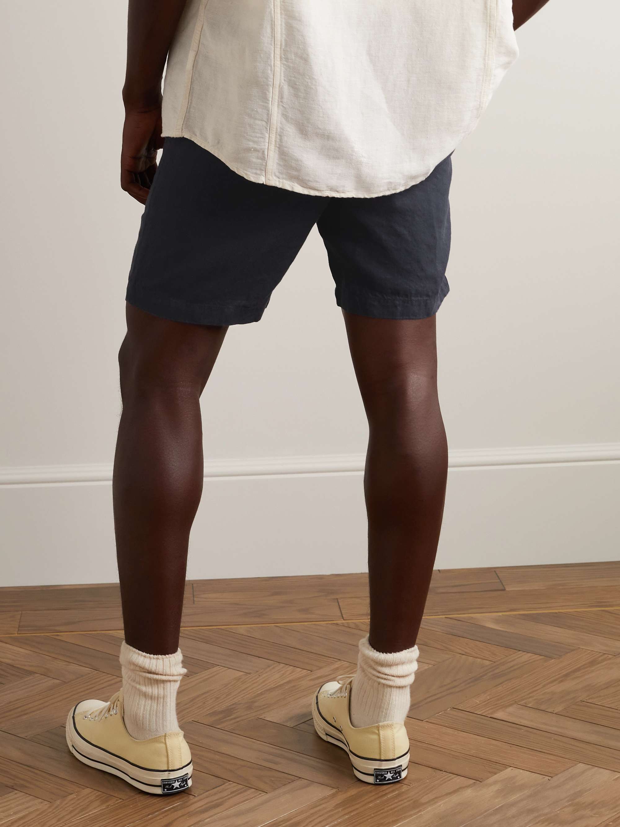 Cornell Slim-Fit Linen Shorts view