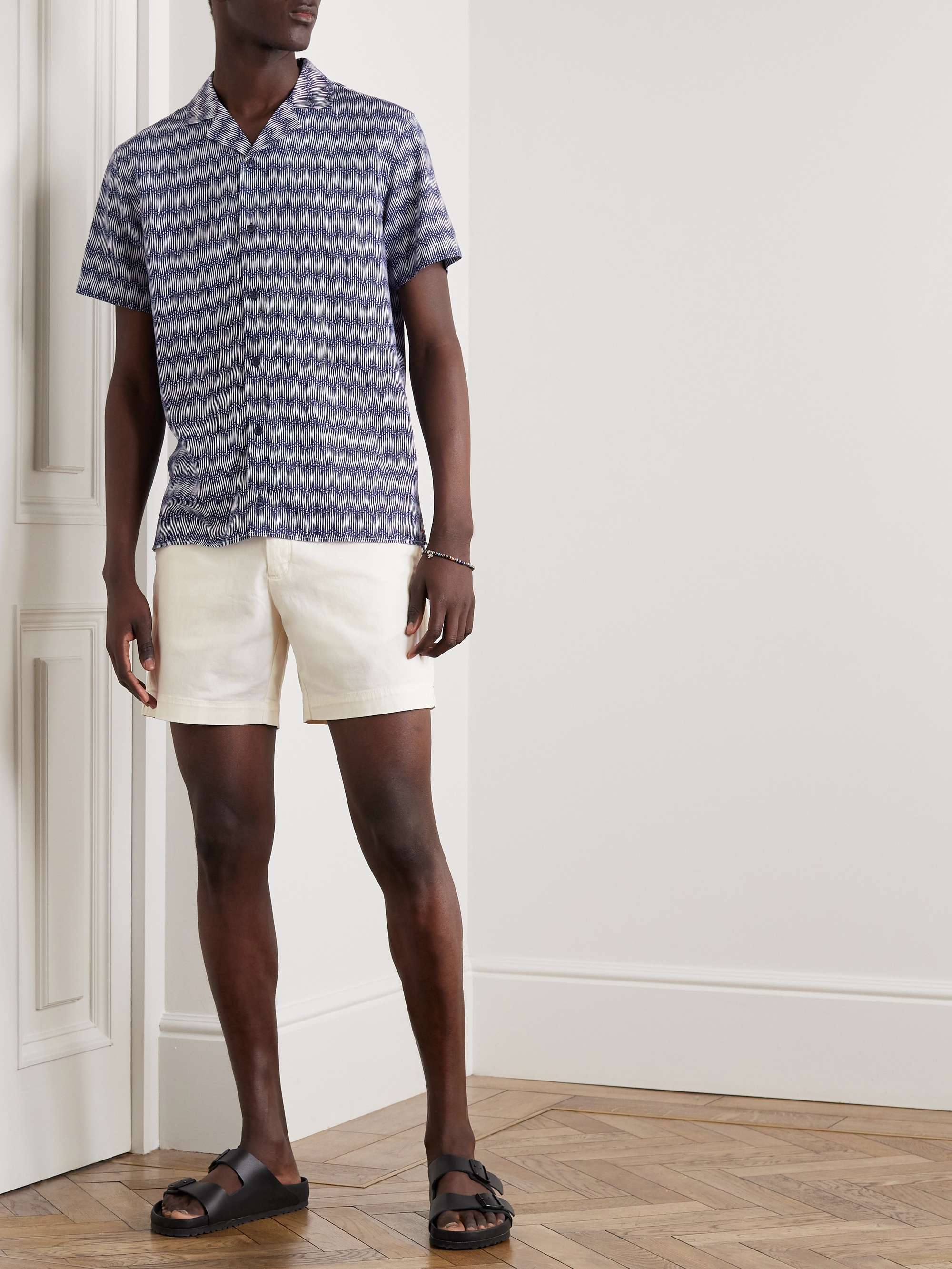 Bulldog Slim-Fit Cotton-Blend Twill Shorts view