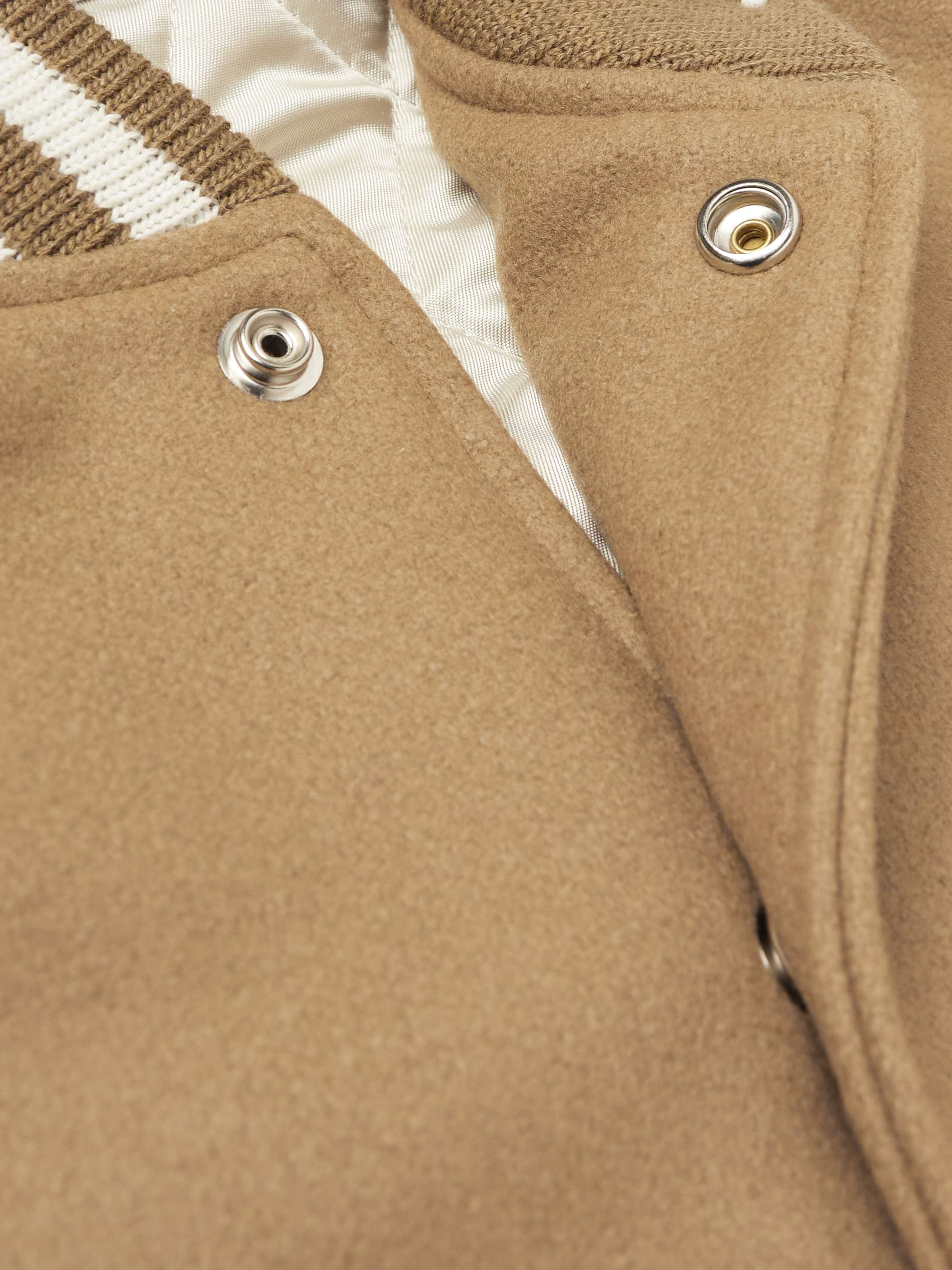 The Ralston Wool-Blend and Leather Bomber Jacket view