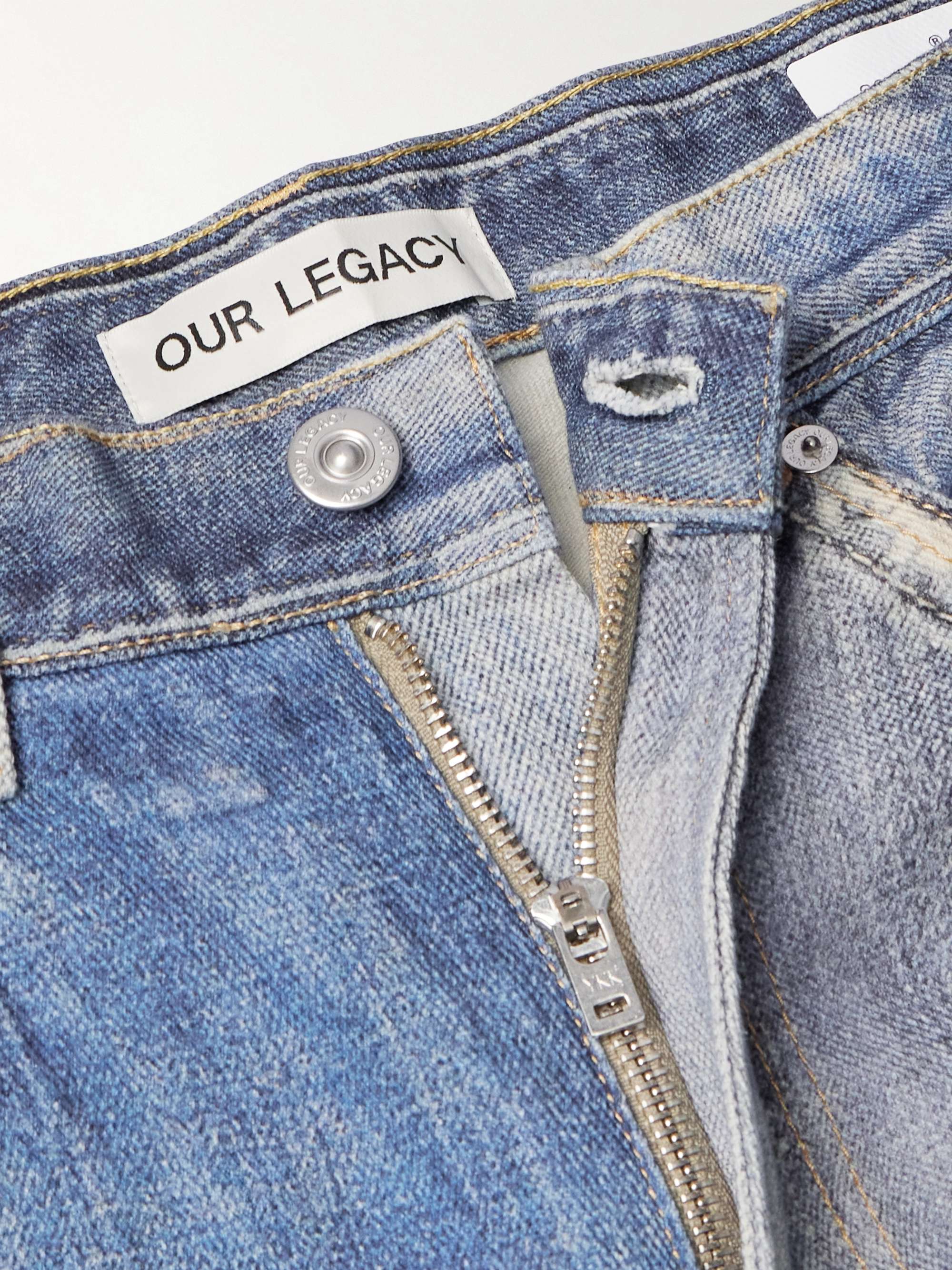 Third Cut Straight-Leg Printed Jeans view