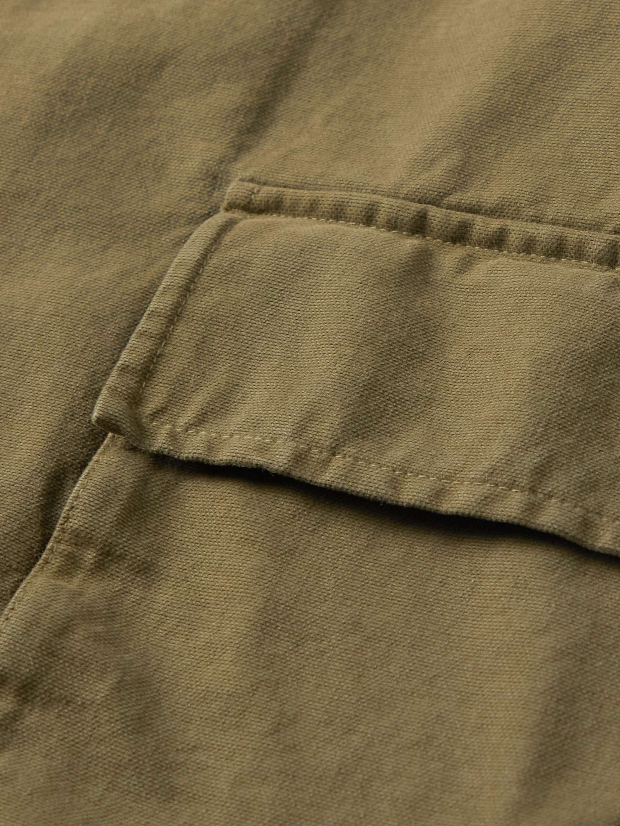 Ronnoc Garment-Dyed Cotton-Canvas Overshirt view