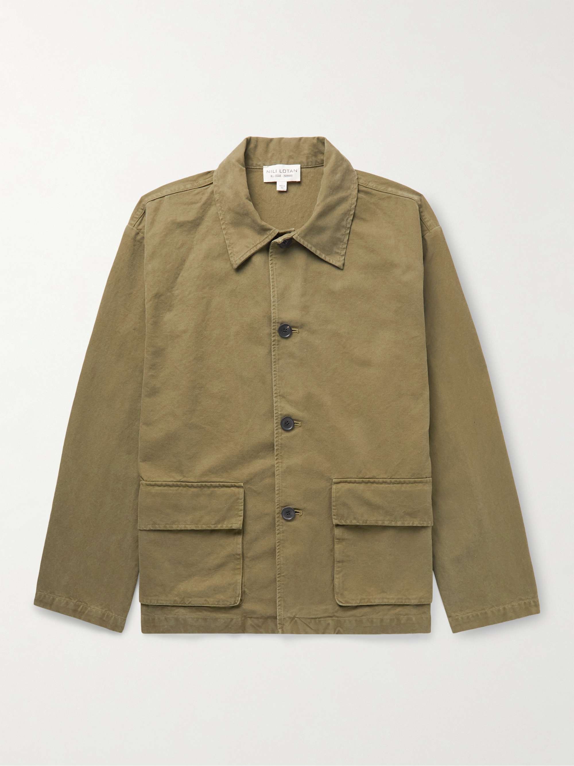 Ronnoc Garment-Dyed Cotton-Canvas Overshirt view