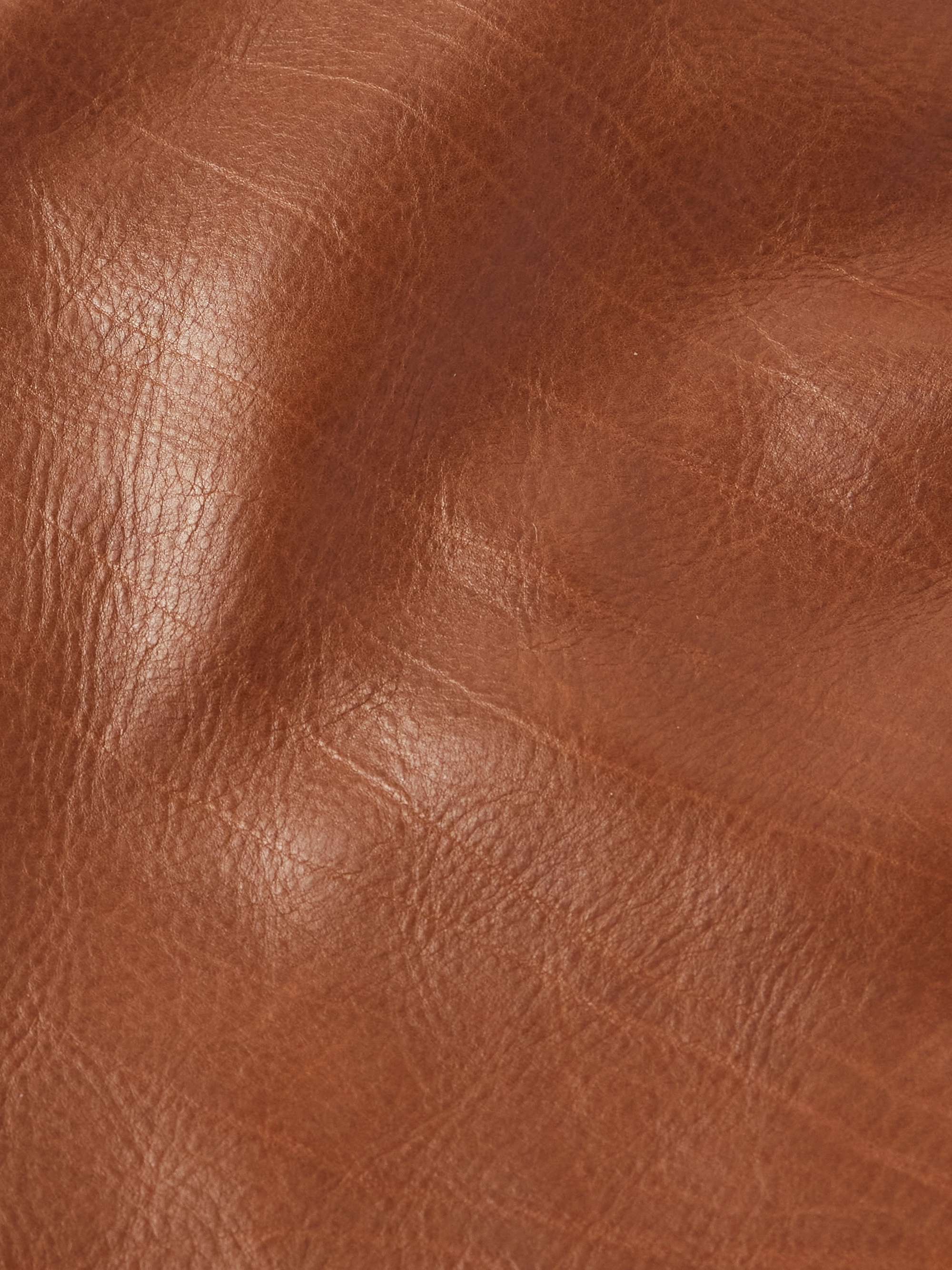 Shearling-Trimmed Leather Jacket view