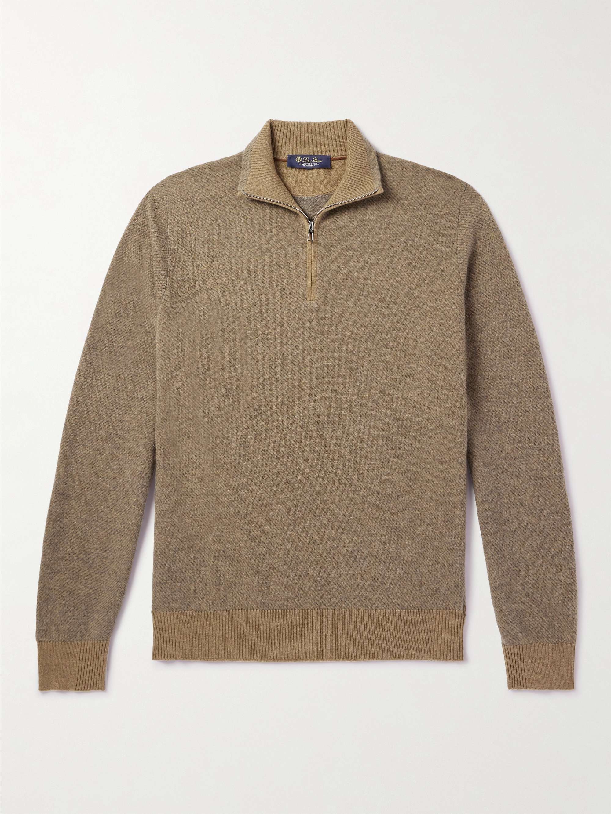 Striped Mélange Cashmere Sweater view