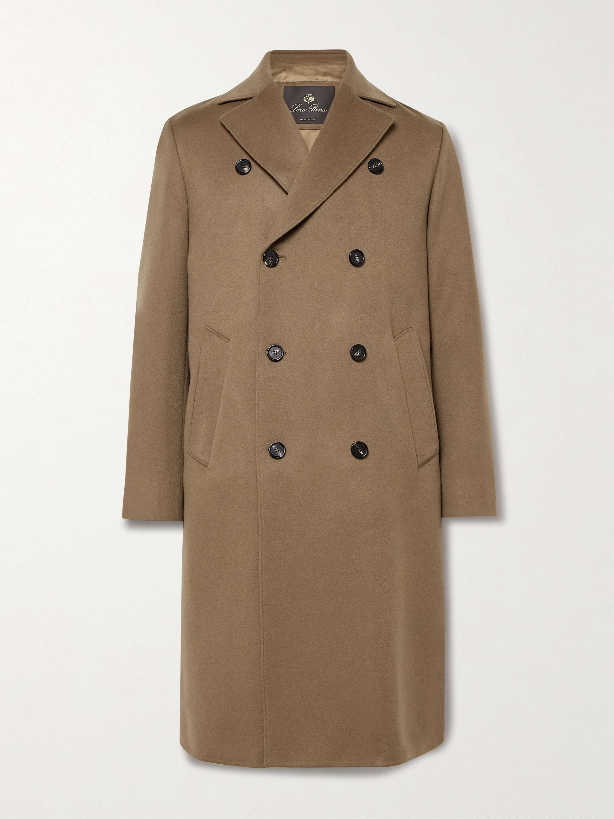 Slim-Fit Double-Breasted Rain System® Cashmere Overcoat view