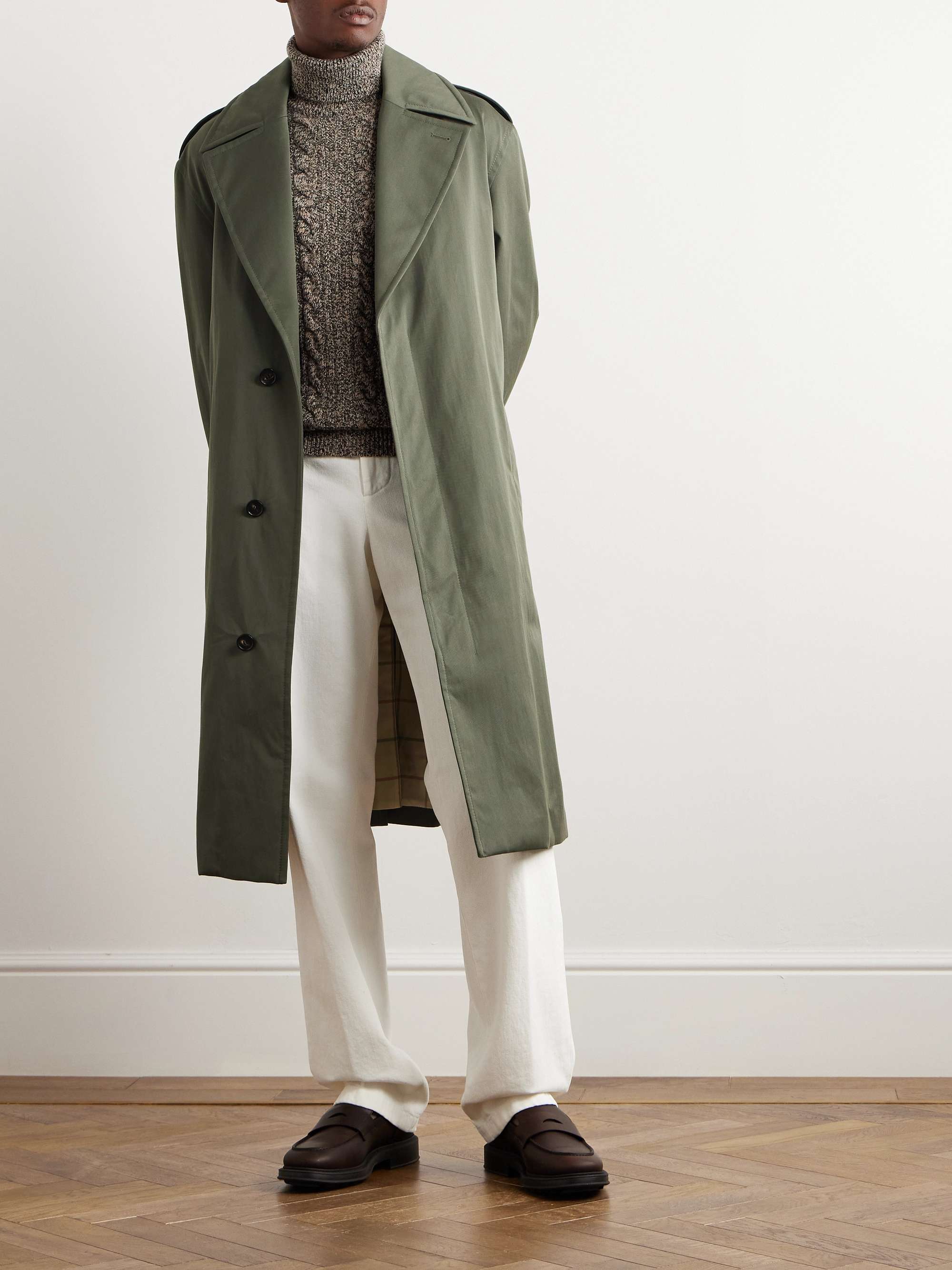 Nevado Belted Cotton-Twill Coat view
