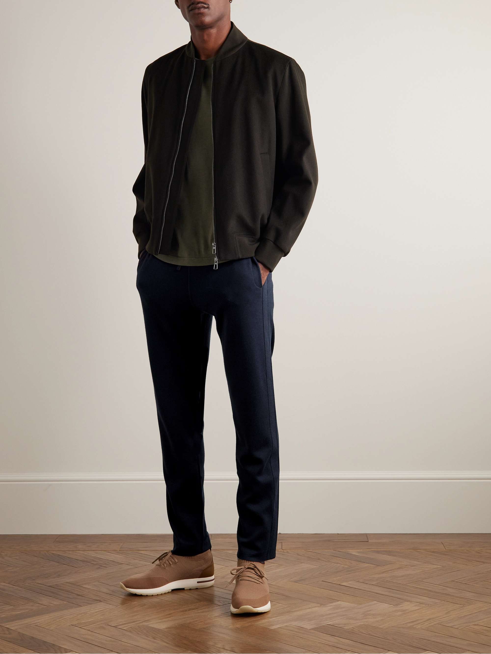Balfour Cashmere, Virgin Wool and Silk-Blend Sweatpants view