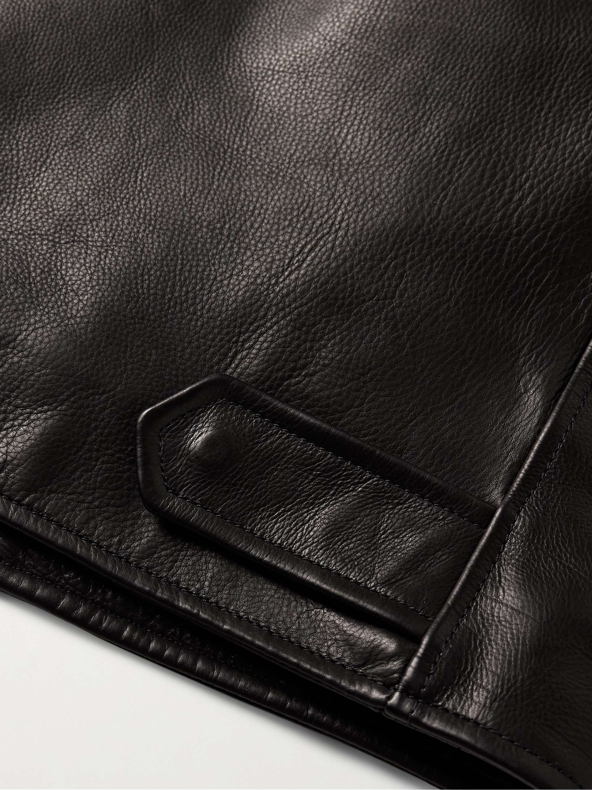 Full-Grain Leather Blouson Jacket view