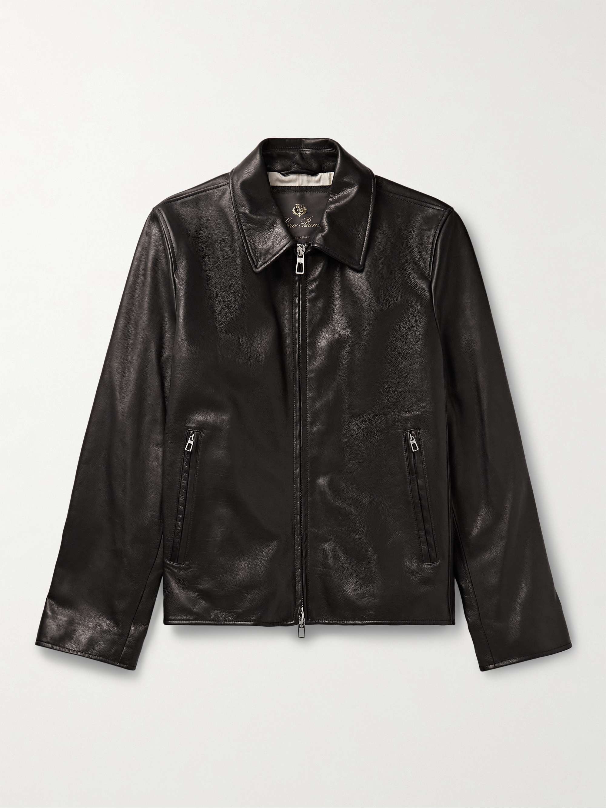 Full-Grain Leather Blouson Jacket view