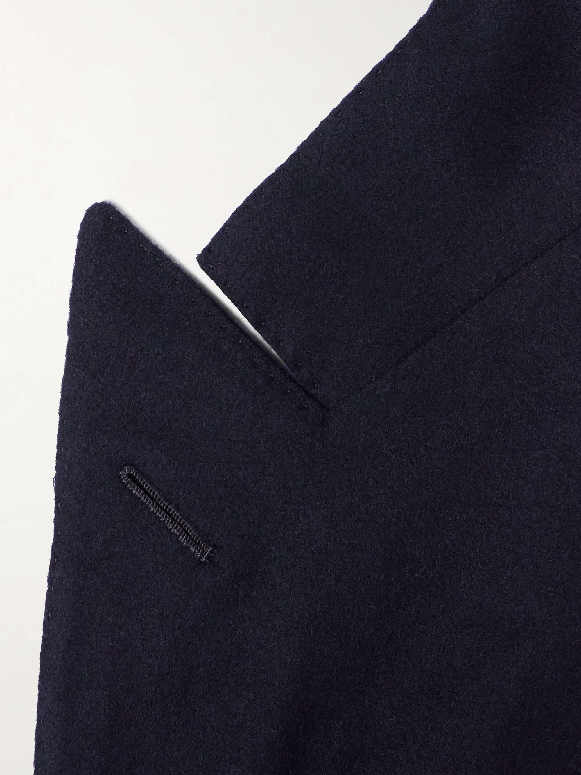 Milano Double-Breasted Brushed Cashmere Blazer view