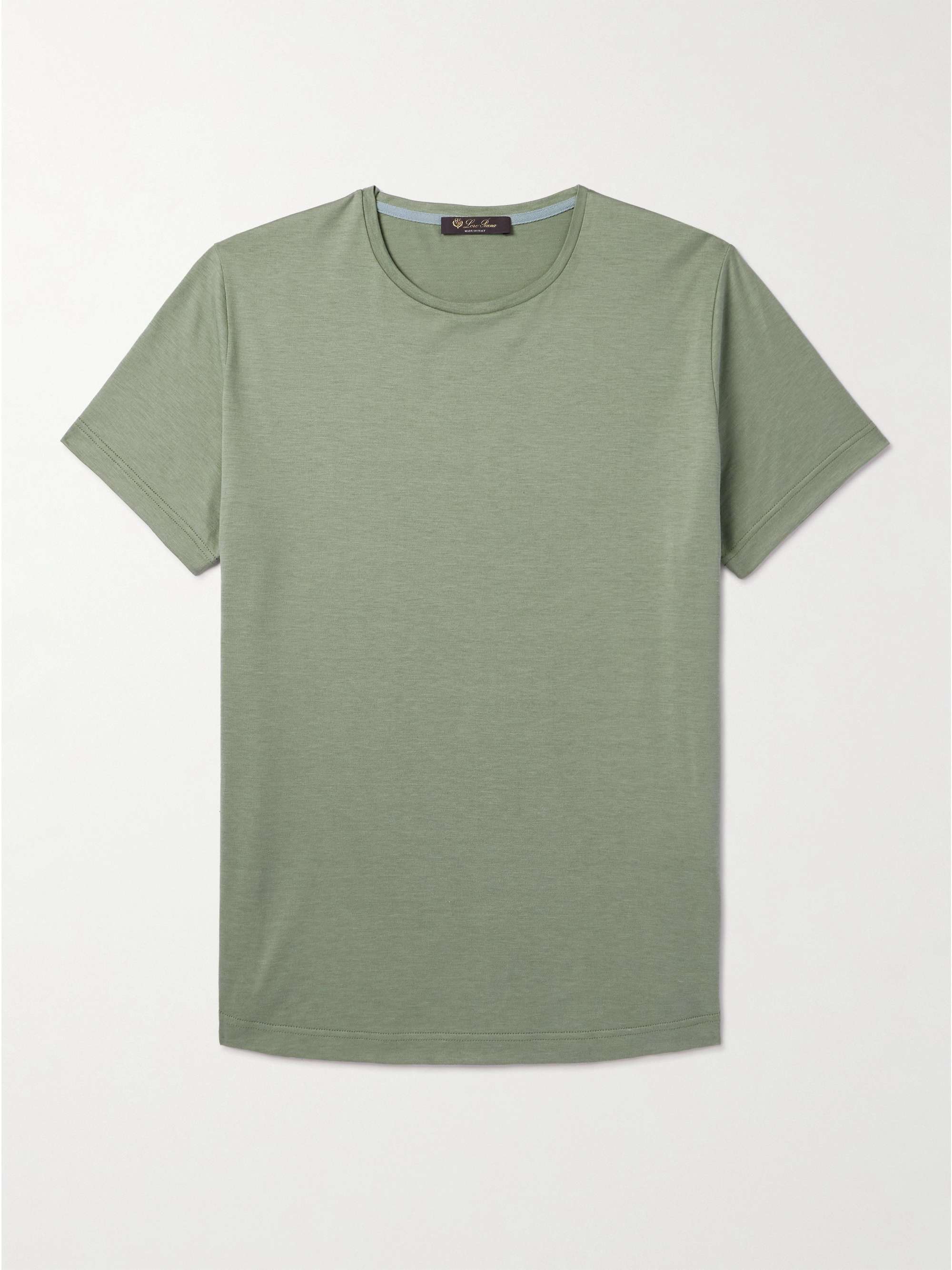 Silk and Cotton-Blend T-Shirt view