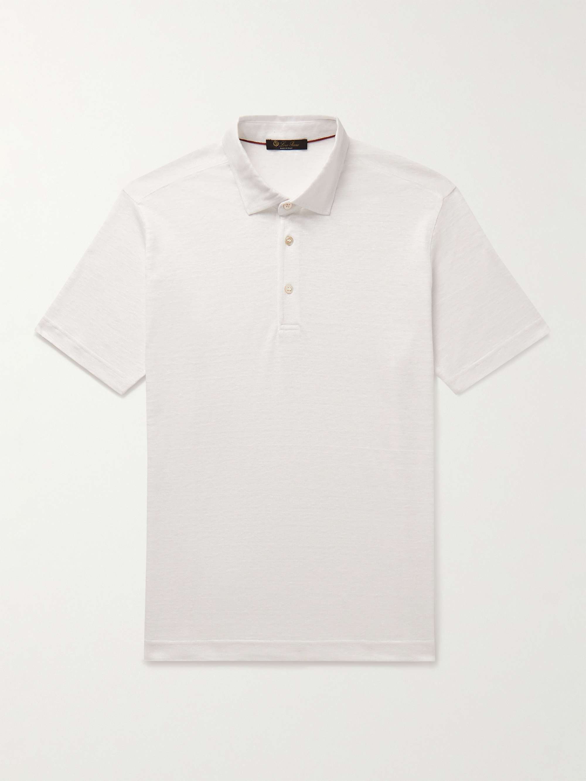 Linen-Jersey Polo Shirt view