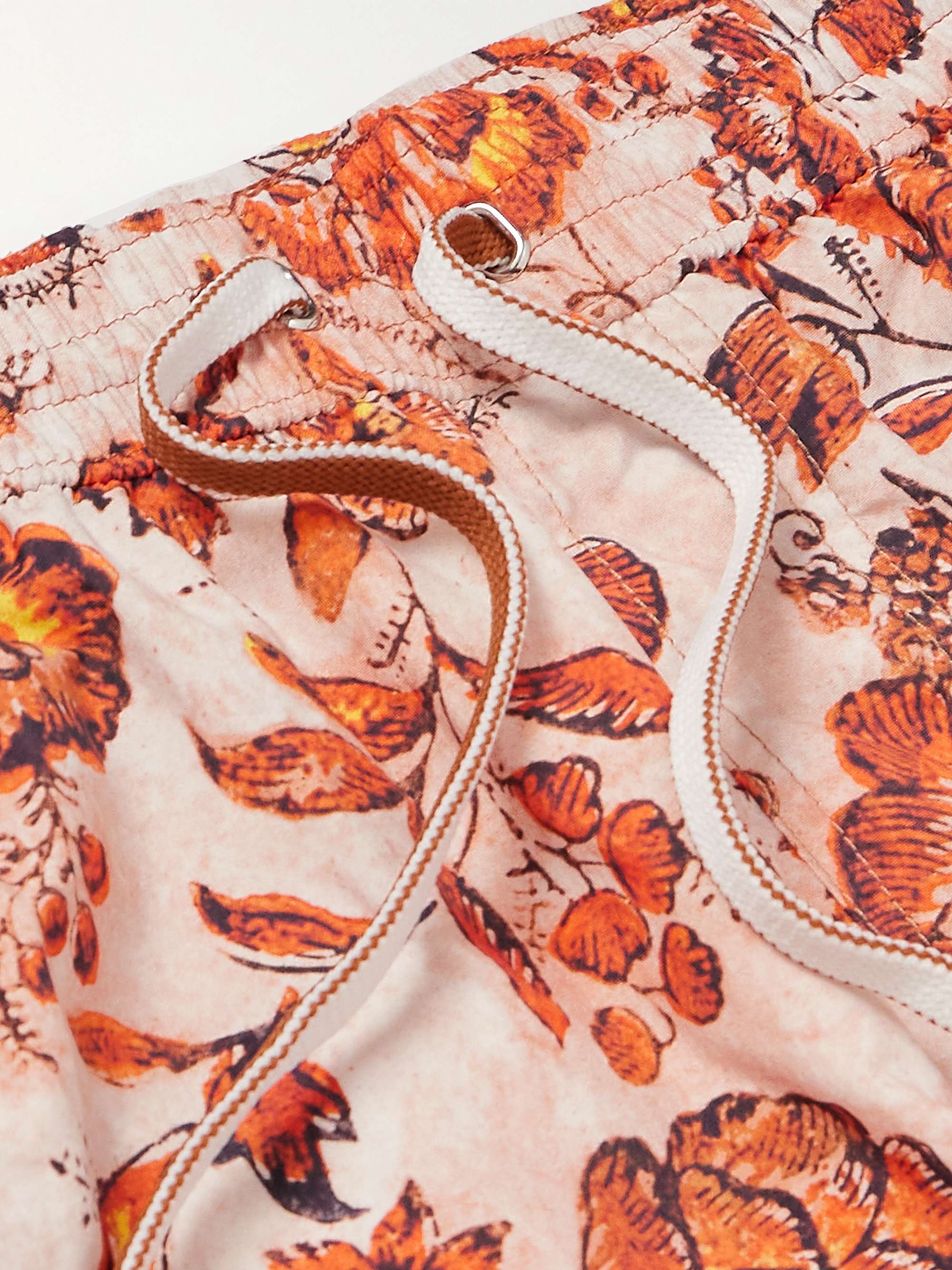 Straight-Leg Mid-Length Floral-Print Swim Shorts view