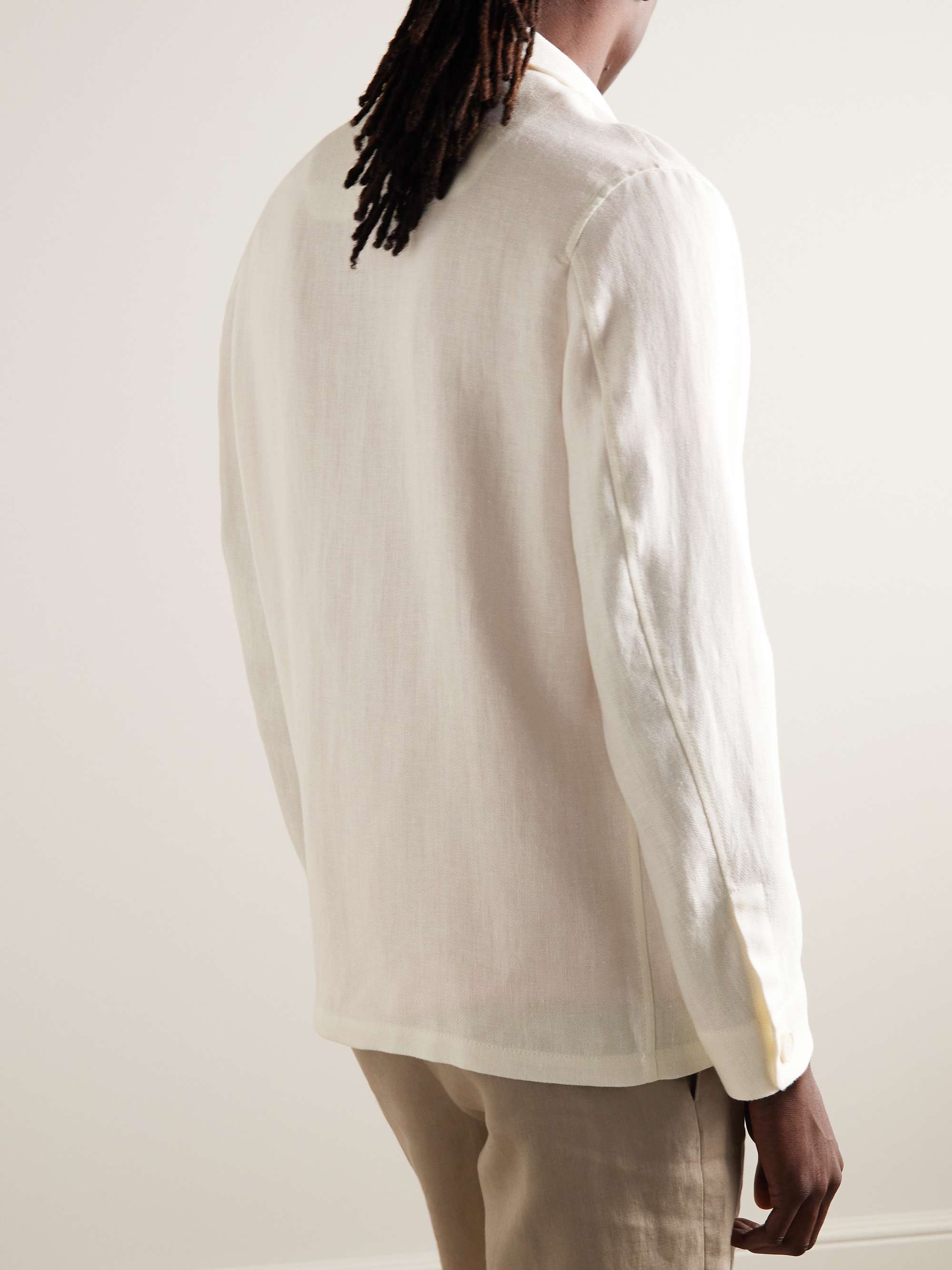 Spagna Herringbone Linen Jacket view