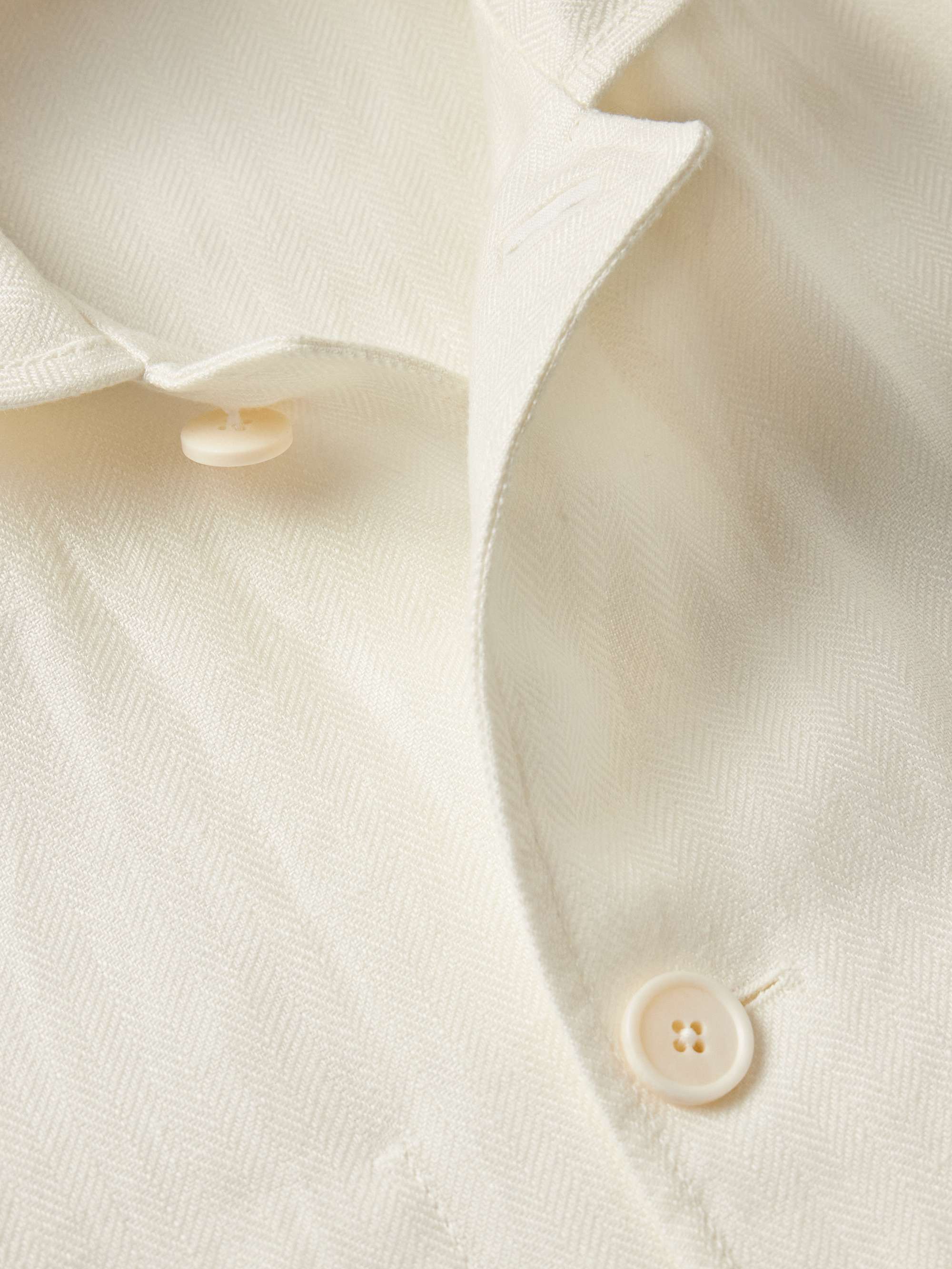 Spagna Herringbone Linen Jacket view