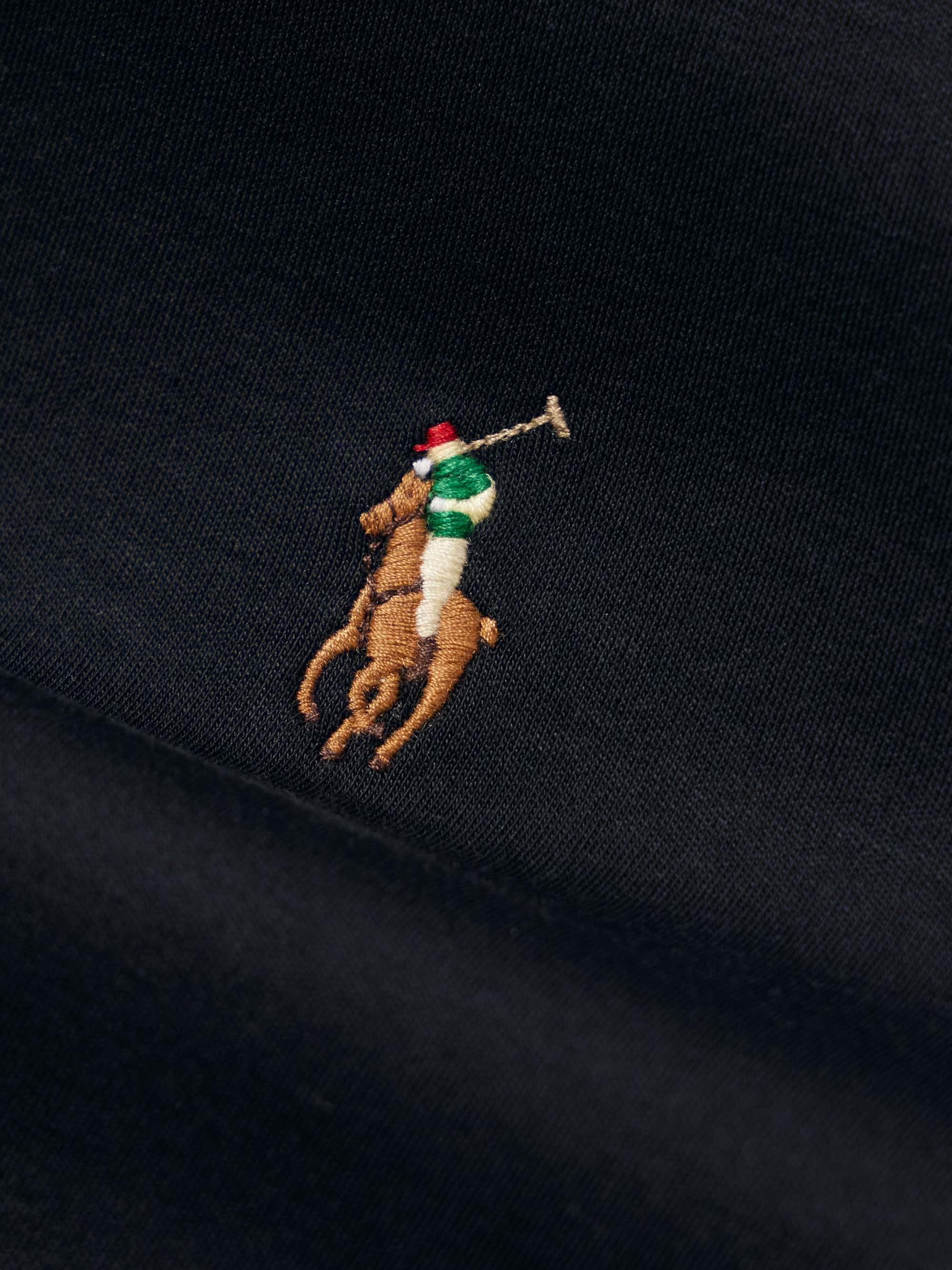 Slim-Fit Logo-Embroidered Pima Cotton Polo Shirt view