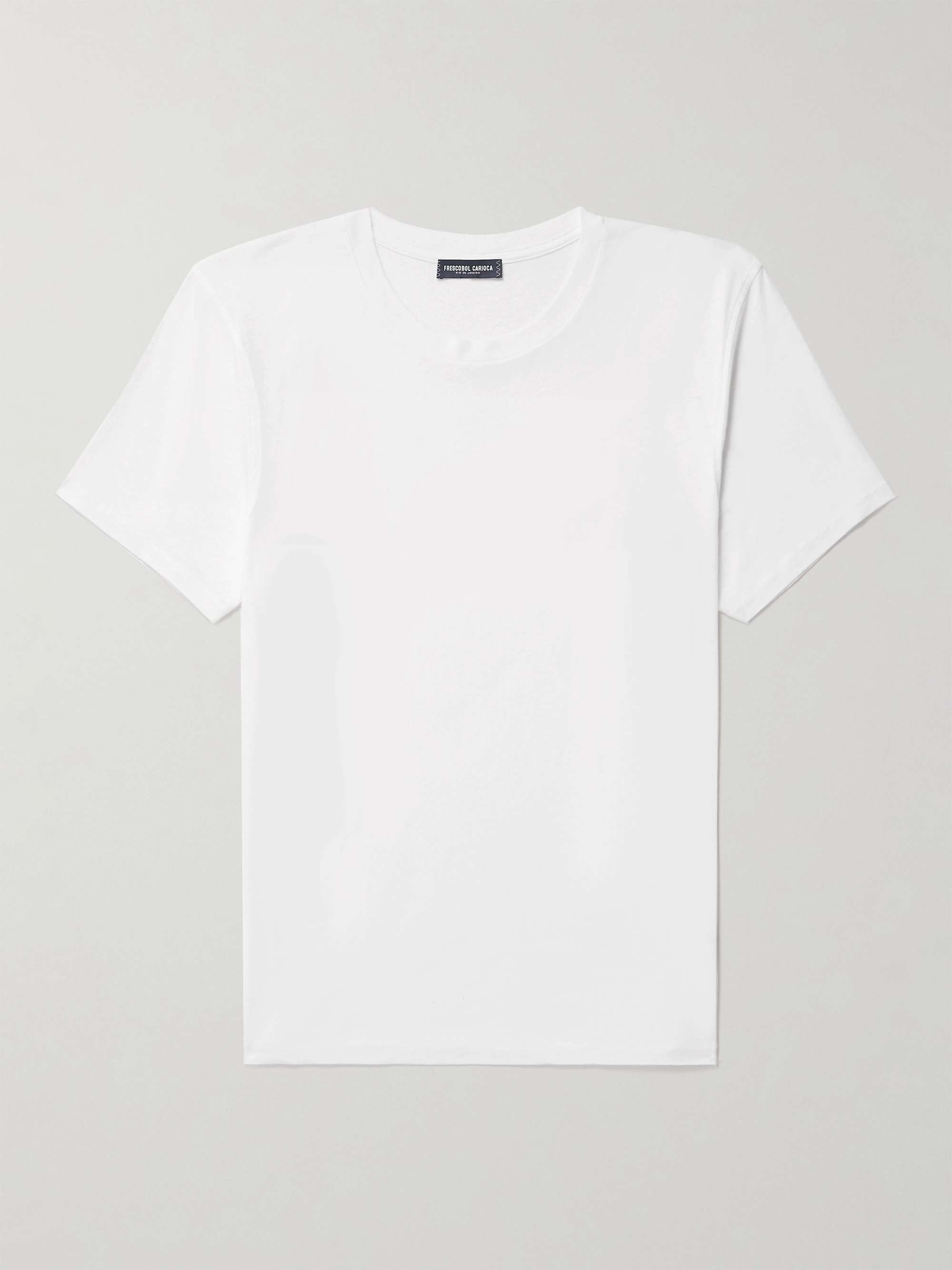 Lucio Cotton and Linen-Blend Jersey T-Shirt view