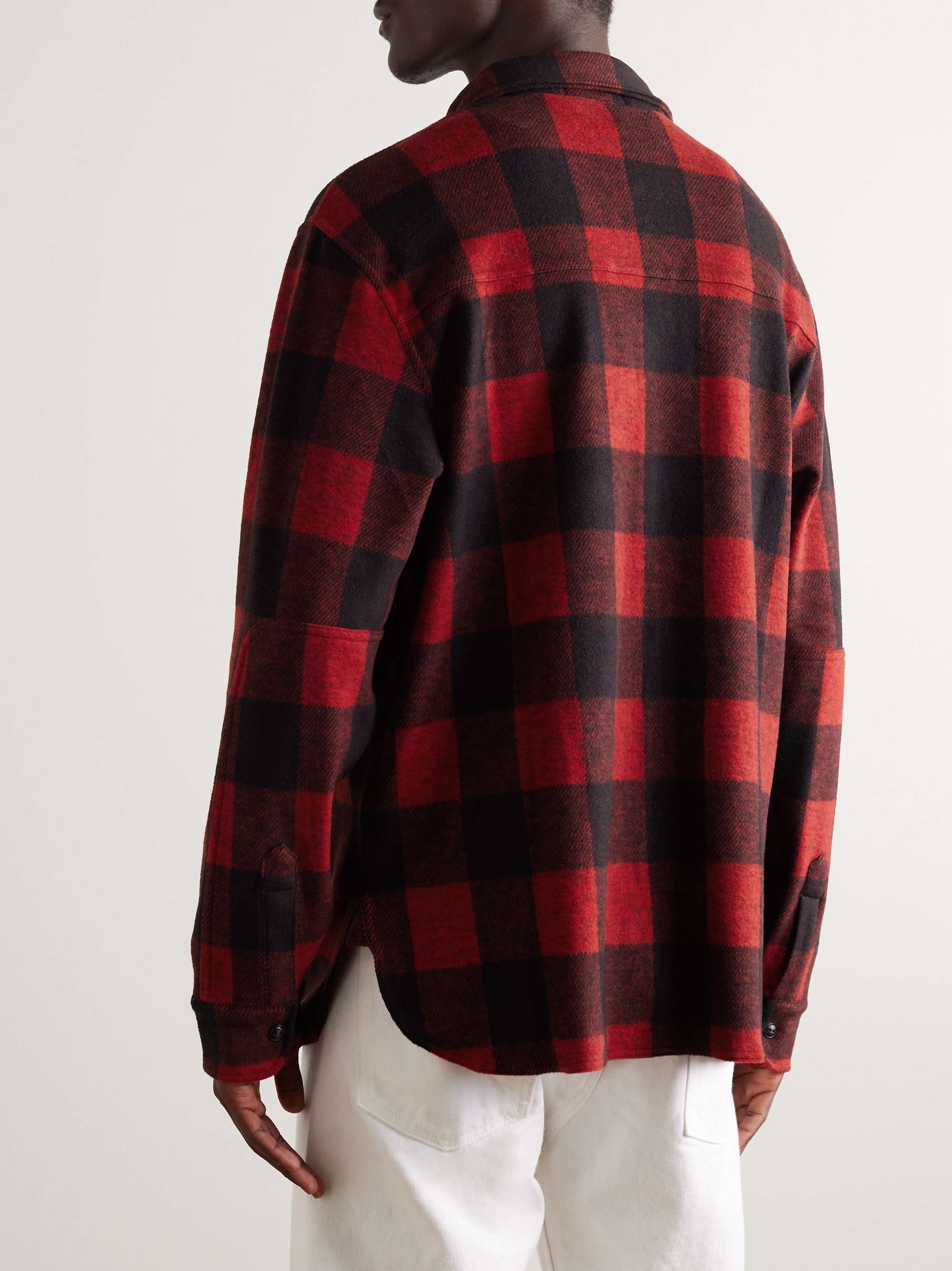 Checked Recycled-Flannel Shirt view