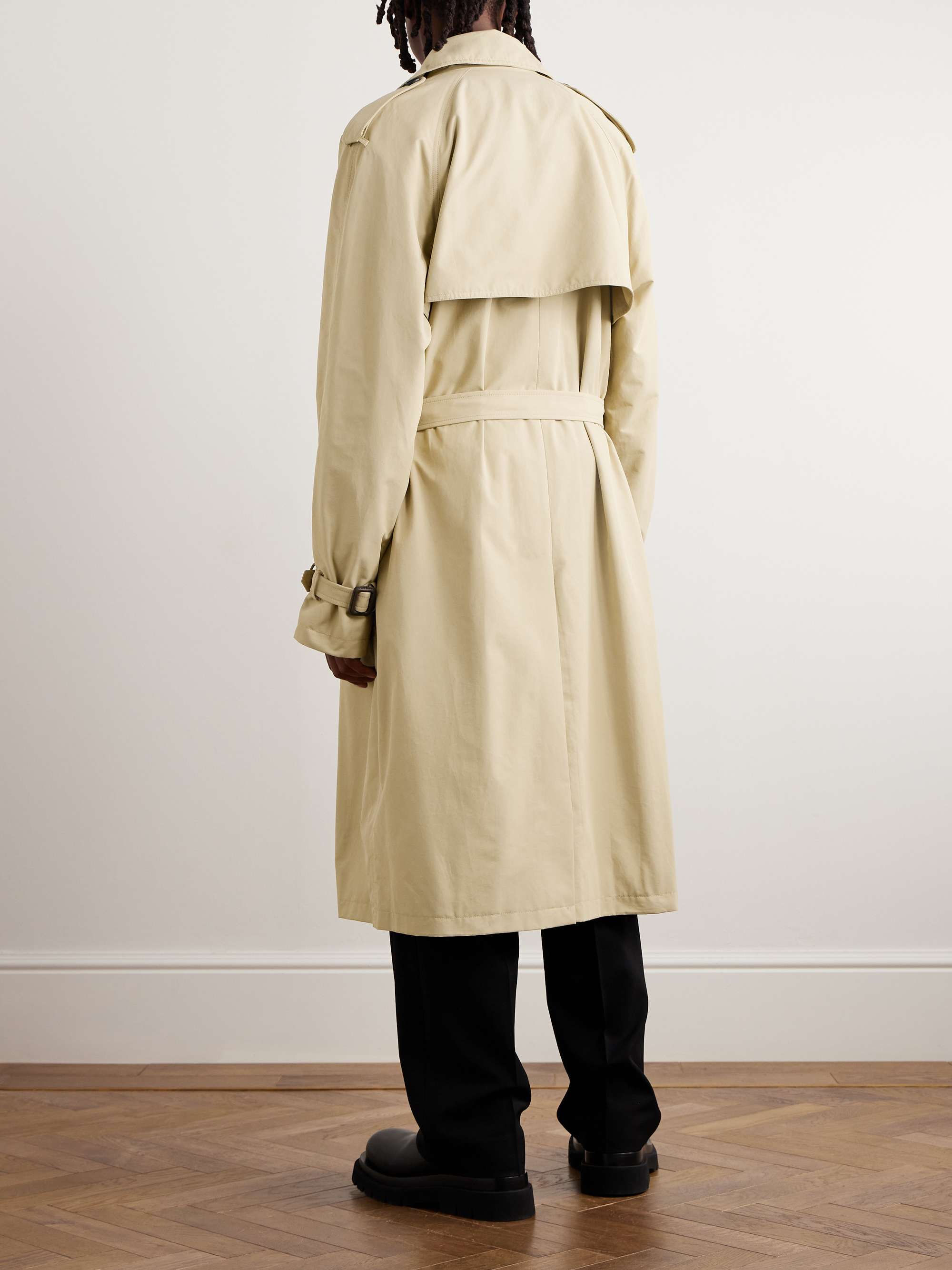 Kieran Double-Breasted Cotton-Blend Coat view