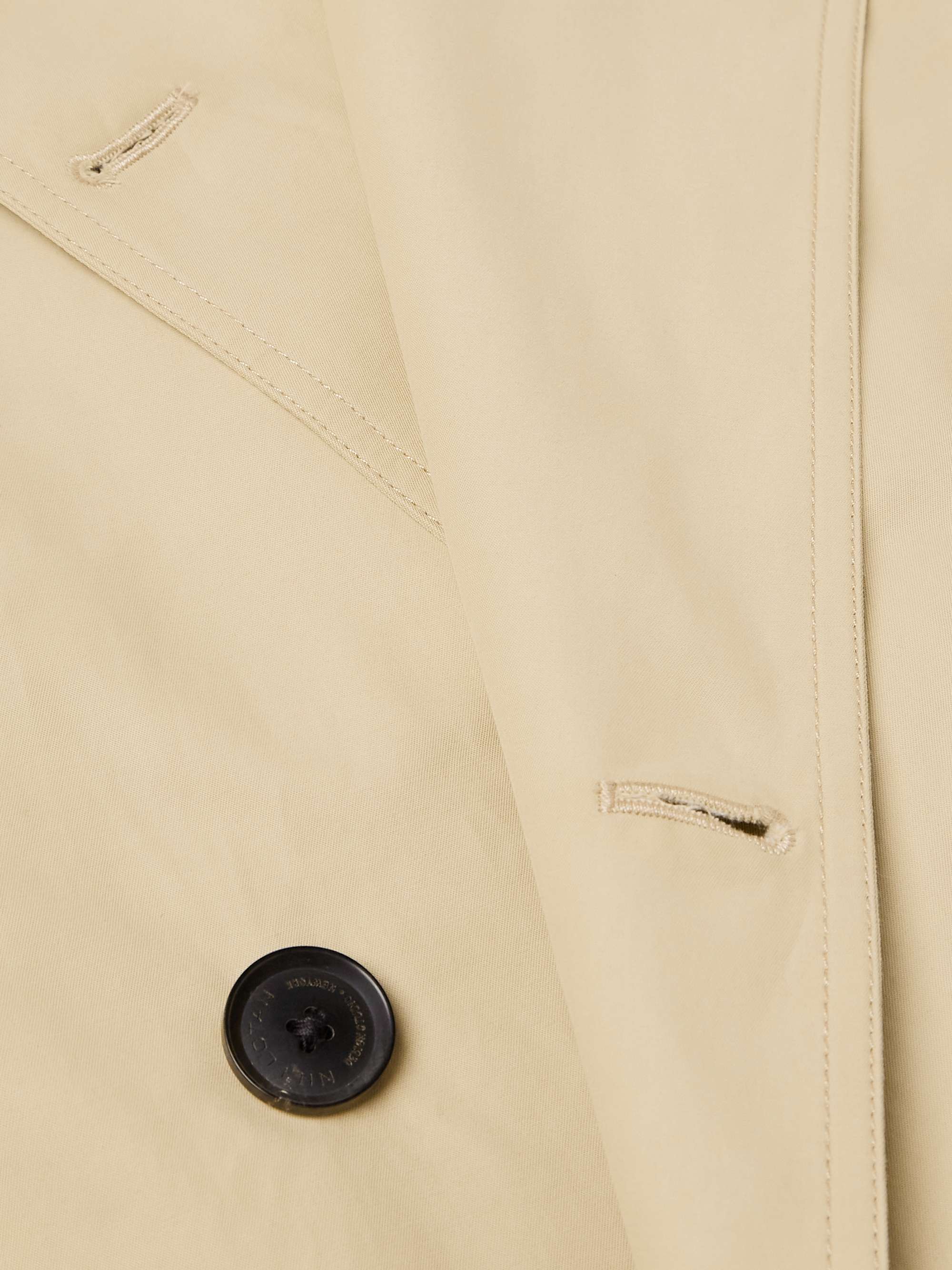Kieran Double-Breasted Cotton-Blend Coat view