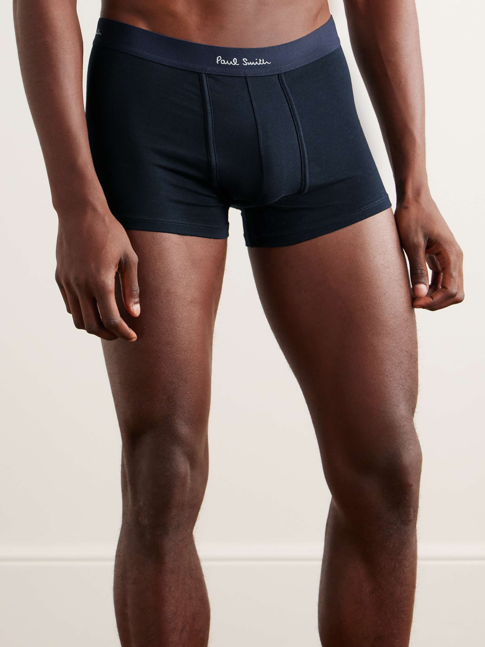 Three-Pack Stretch Organic Cotton Boxer Briefs view