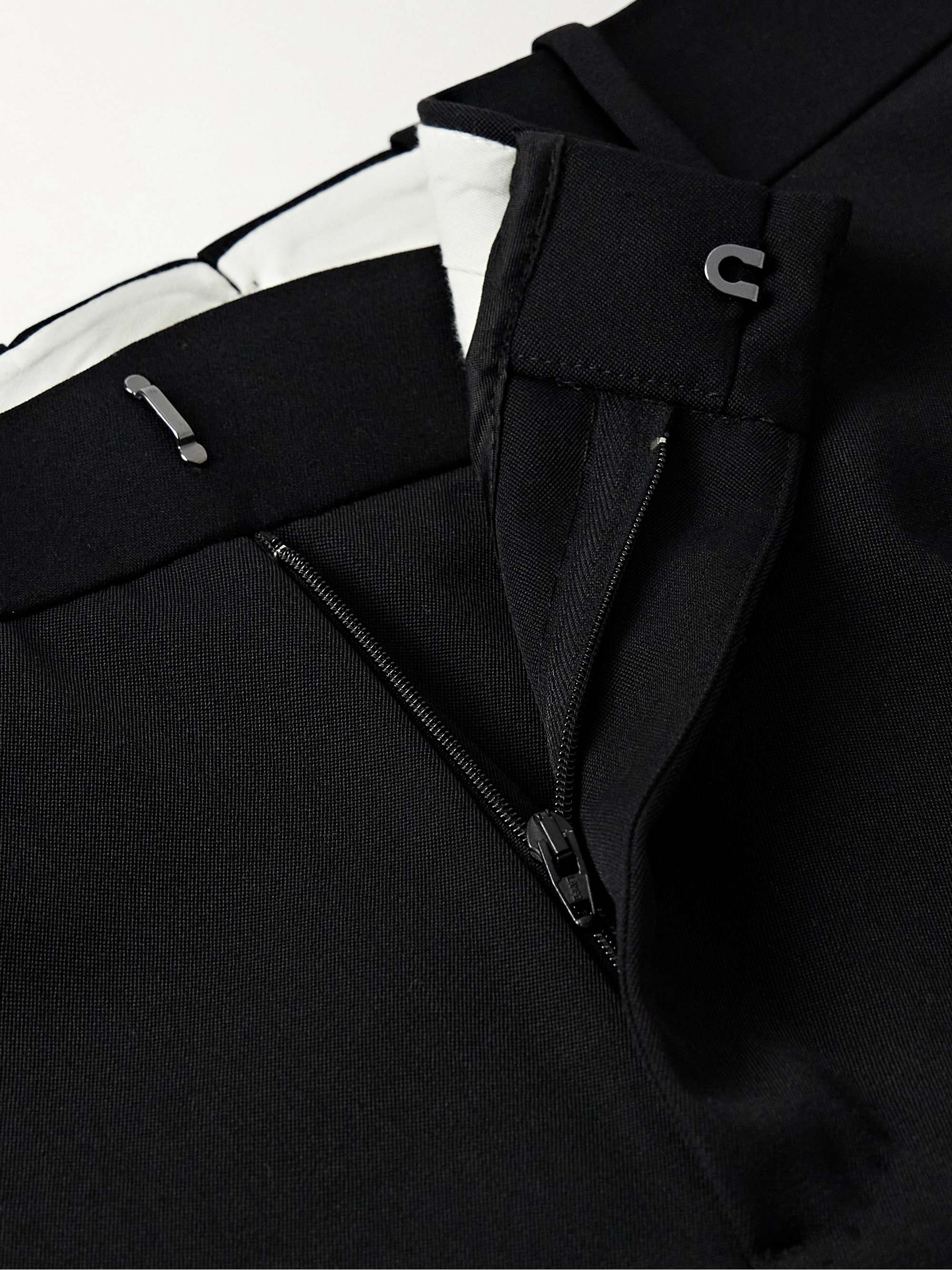 Slim-Fit Wool Barathea Suit Trousers view