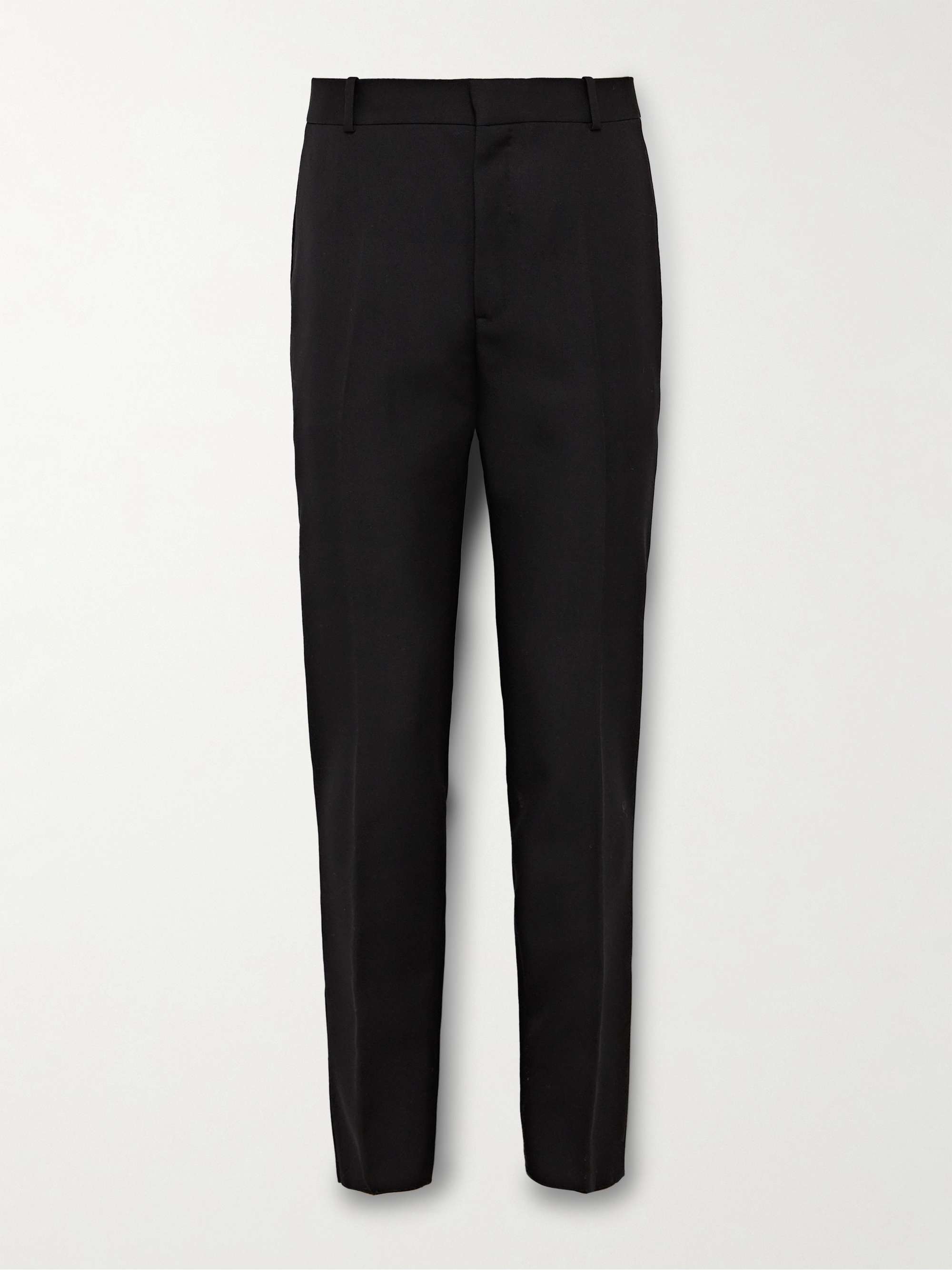 Slim-Fit Wool Barathea Suit Trousers view