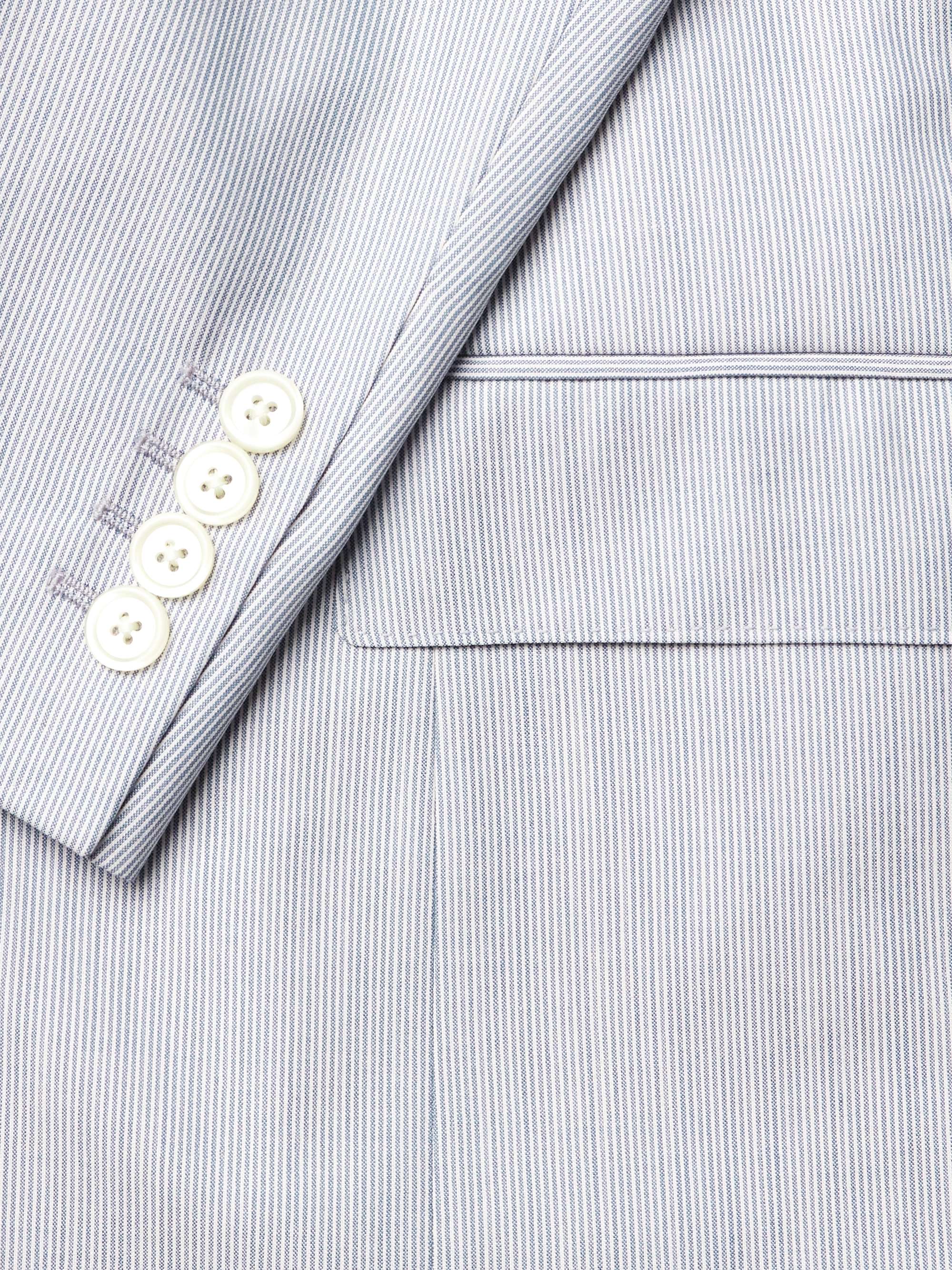 Striped Wool and Silk-Blend Blazer view