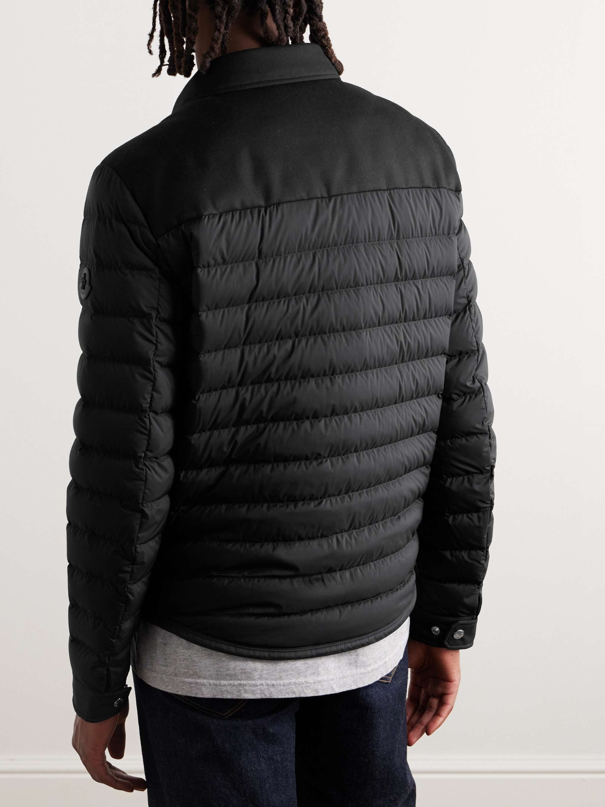 Fauscoum Wool Twill-Panelled Quilted Shell Down Jacket view