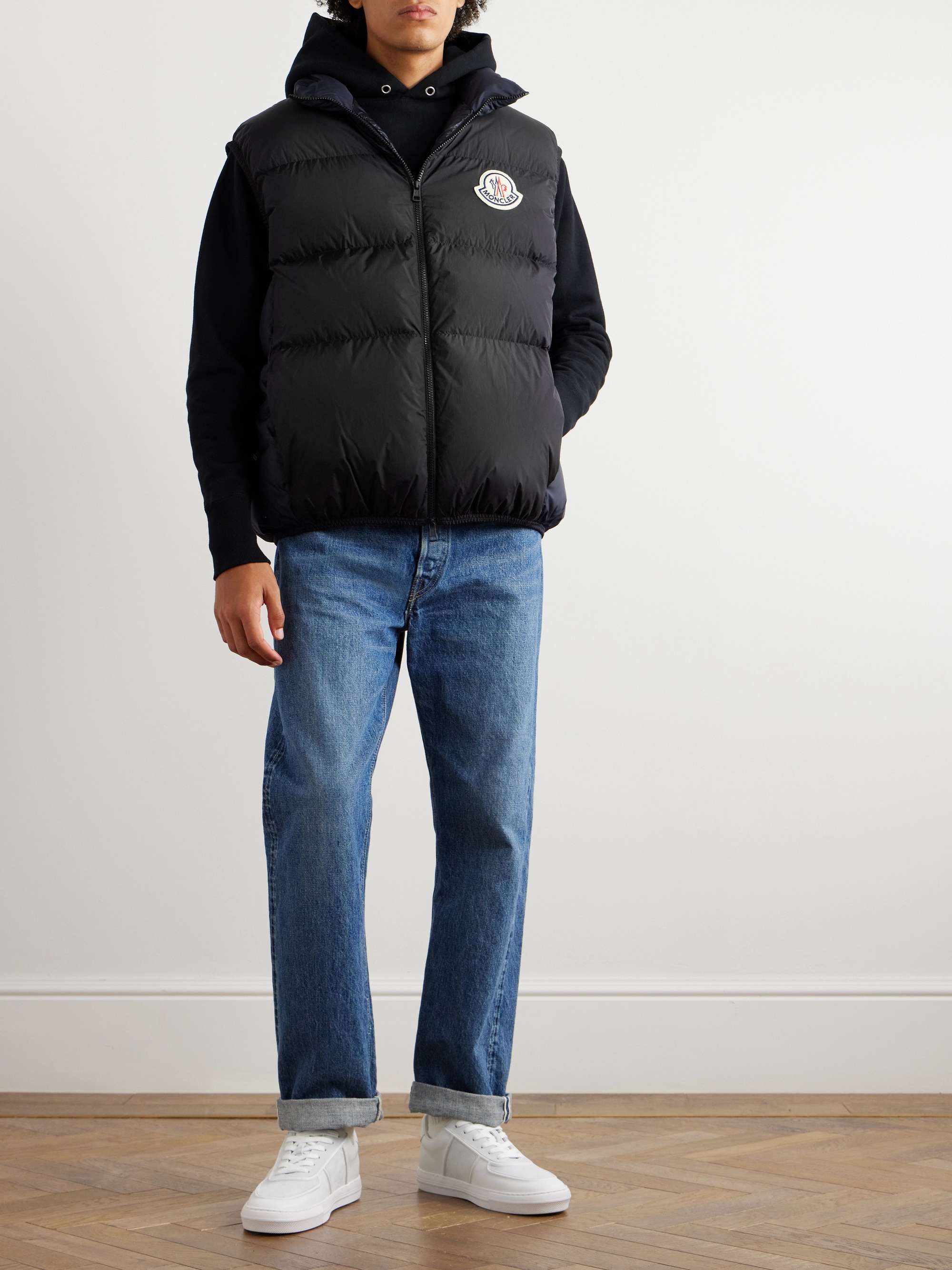 Almaz Logo-Appliquéd Two-Tone Quilted Shell Down Gilet view