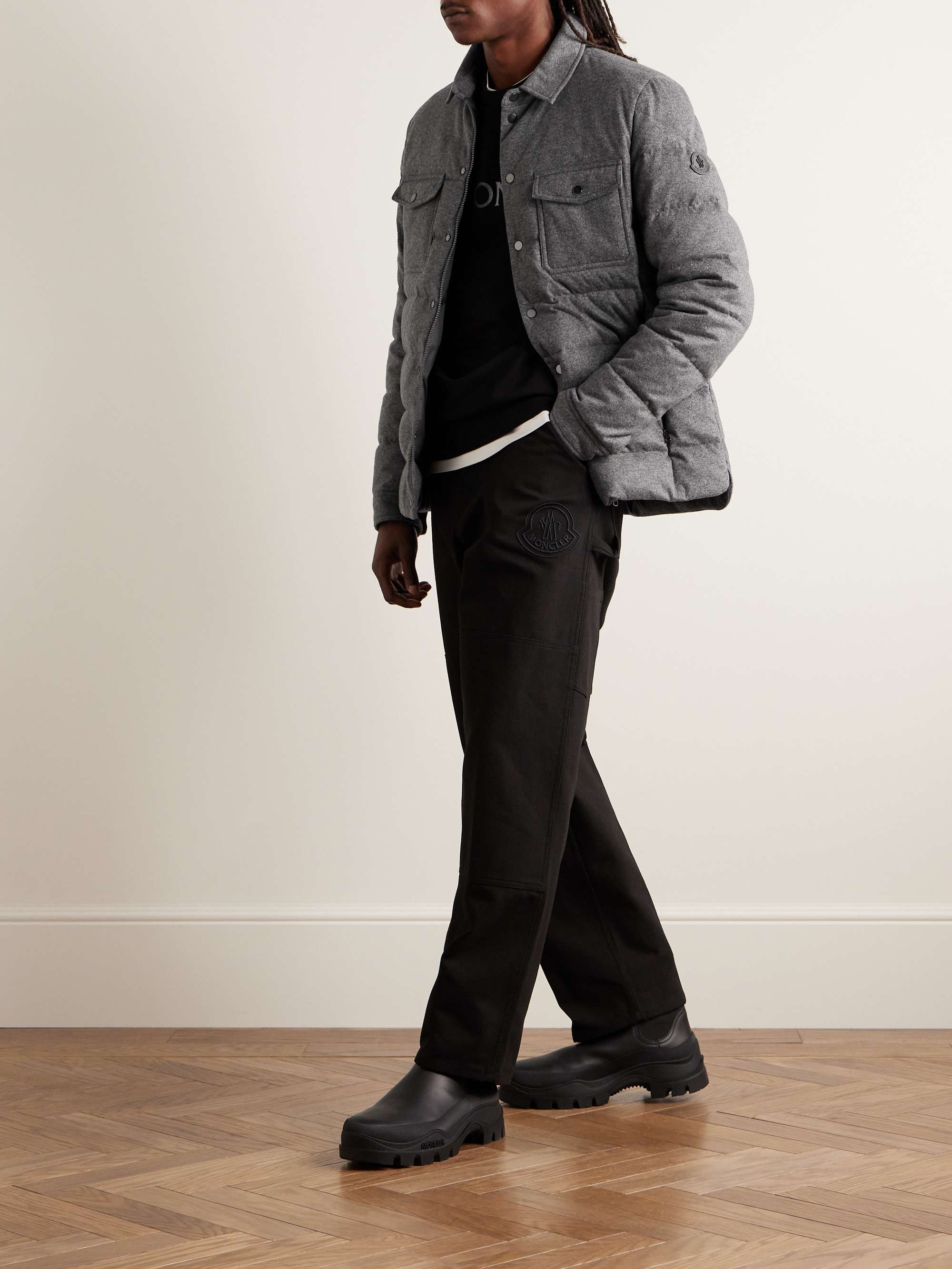 Todorka Logo-Appliqued Quilted Cashmere-Blend Down Jacket view