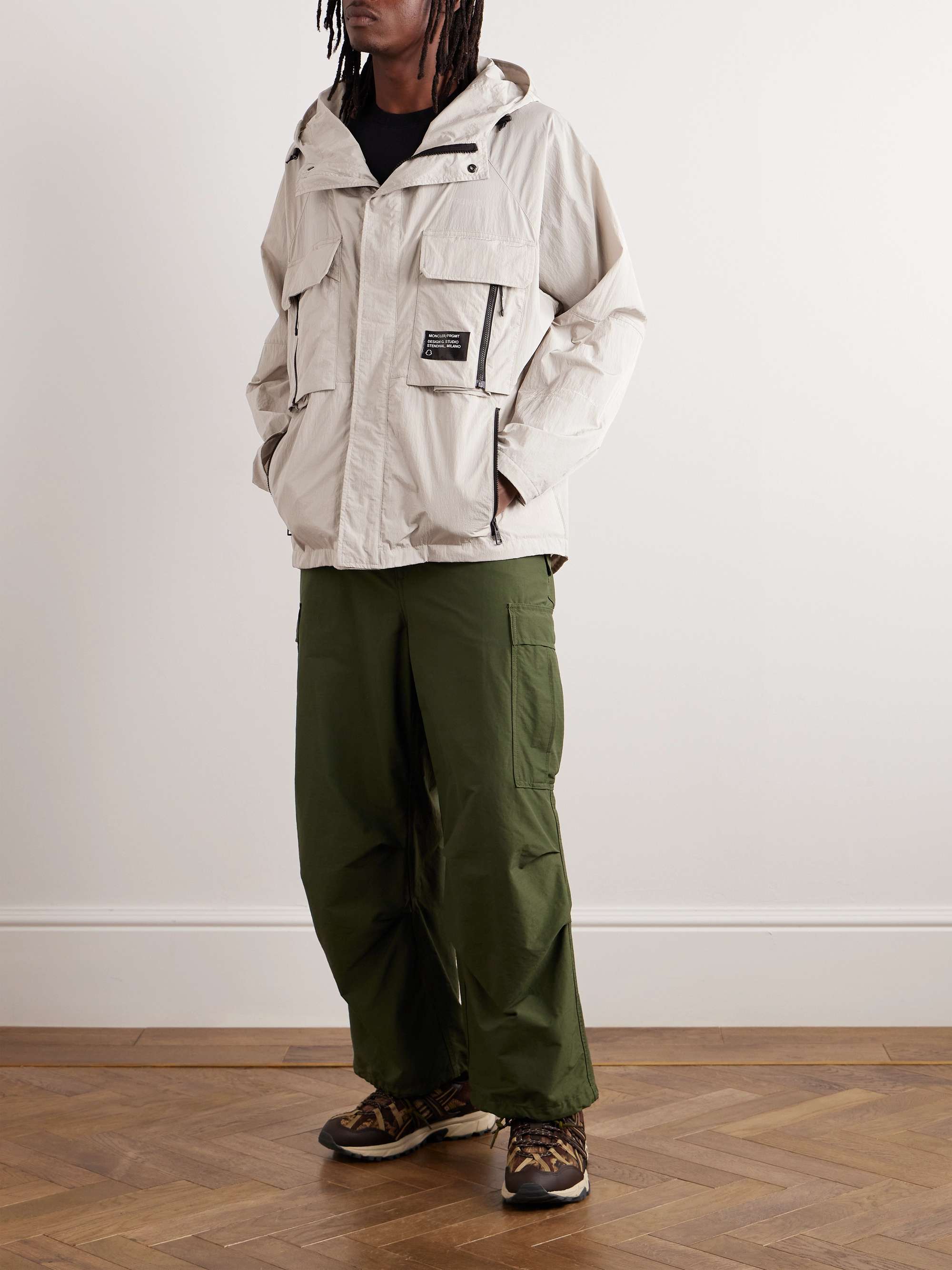7 Moncler FRGMT Hiroshi Fujiwara Dotter Crinkled-Shell Hooded Jacket view
