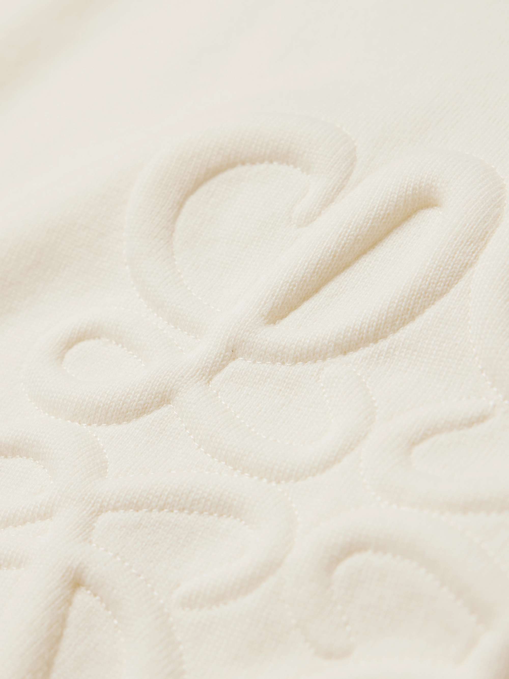 Logo-Embossed Wool-Blend Sweater view