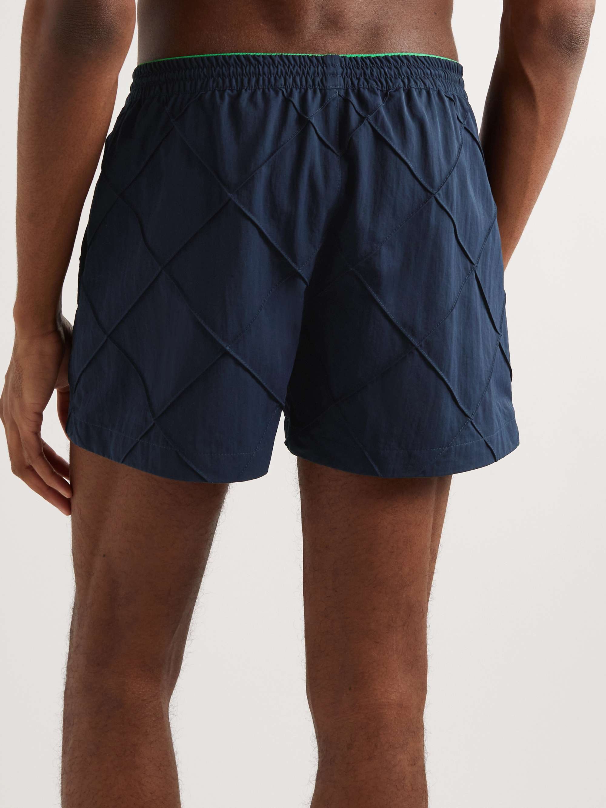 Straight-Leg Short-Length Tech-Faille Swim Shorts view