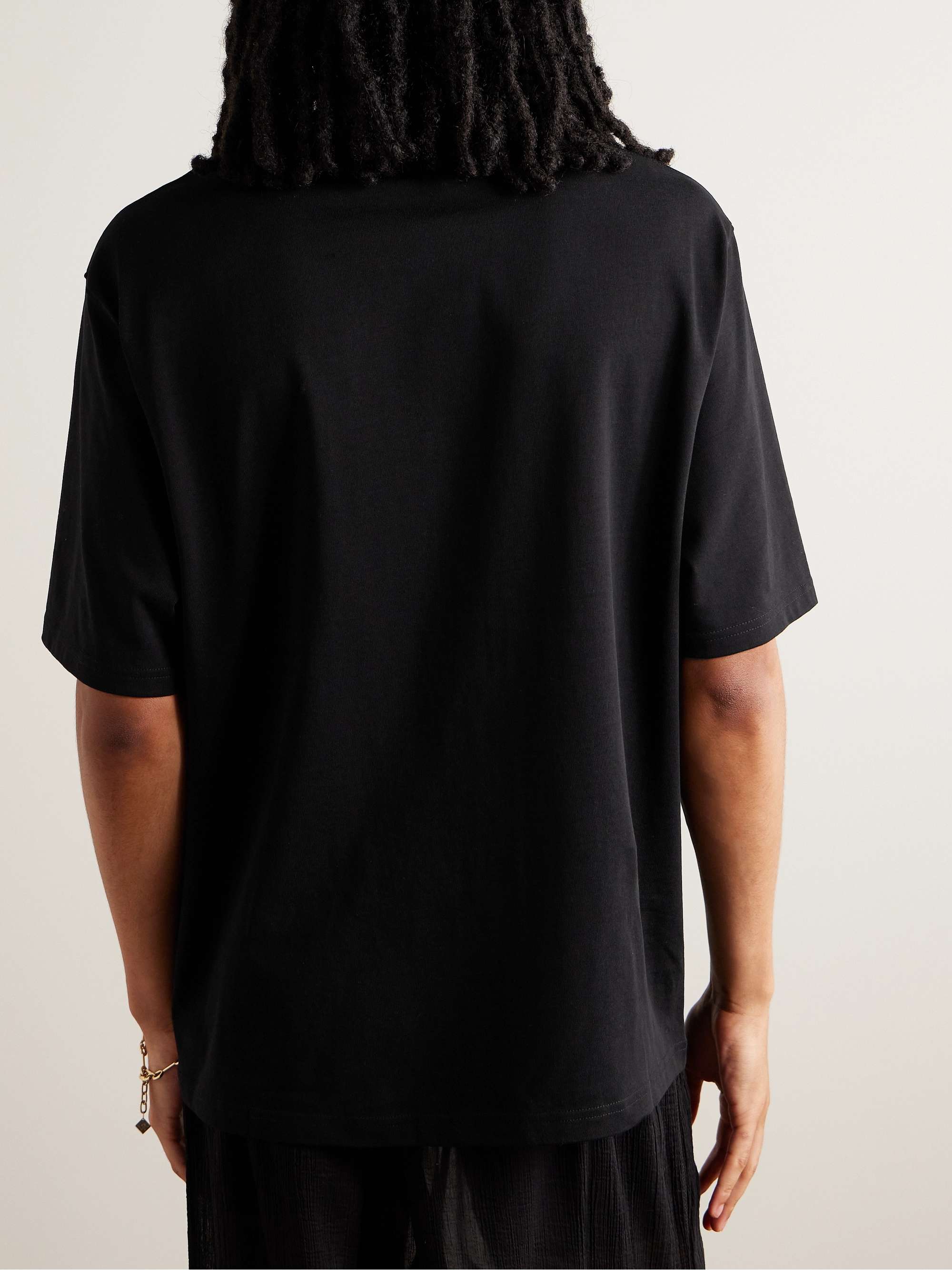 Logo-Embroidered Organic Cotton-Jersey T-Shirt view