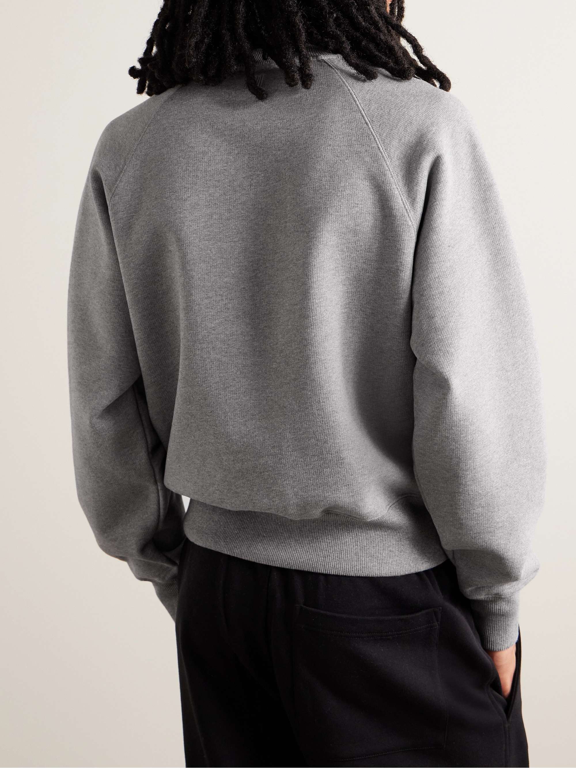Logo-Embroidered Stretch-Cotton Jersey Sweatshirt view