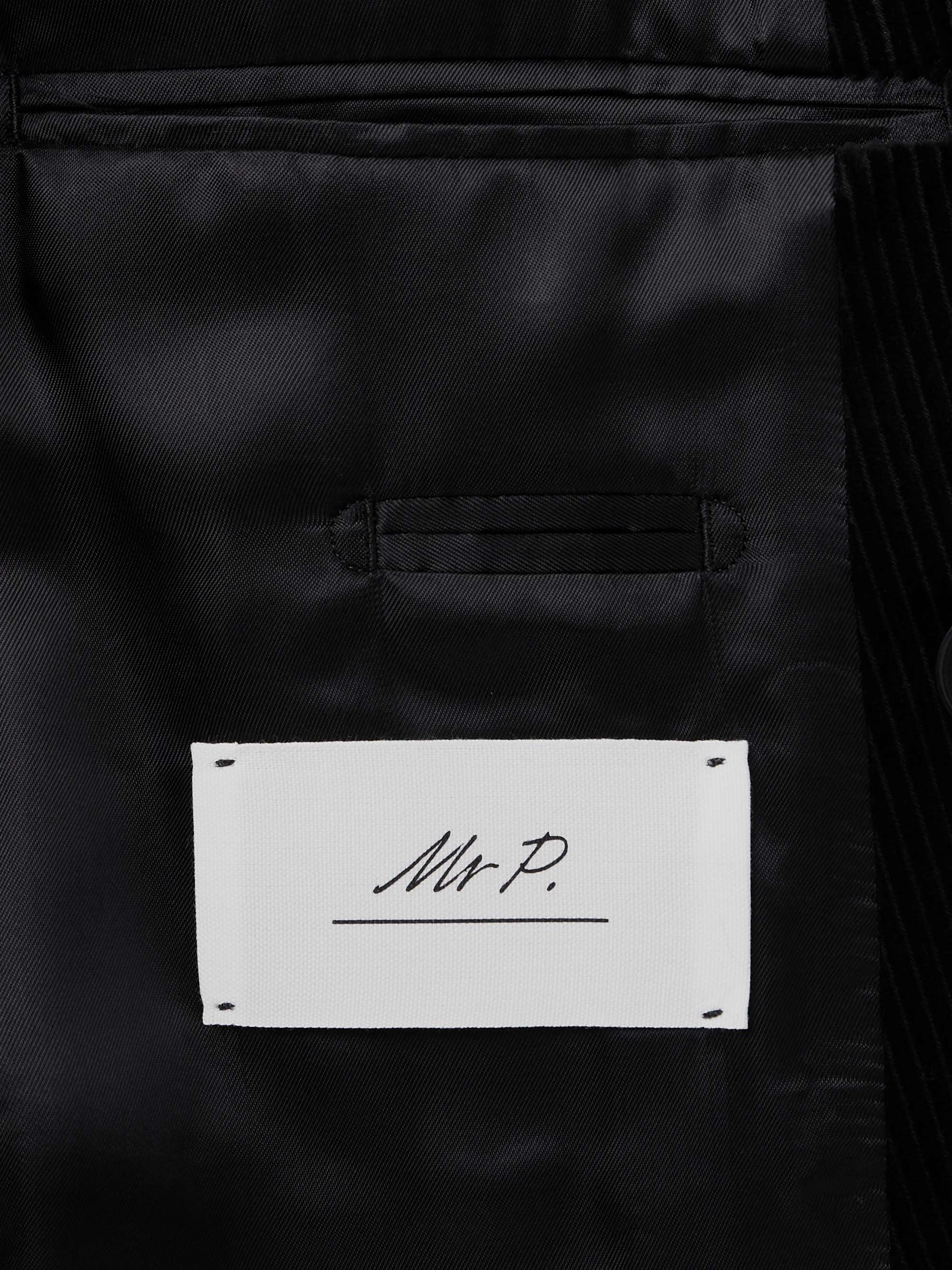 Double Breasted Cotton and Cashmere-Blend Corduroy Blazer view