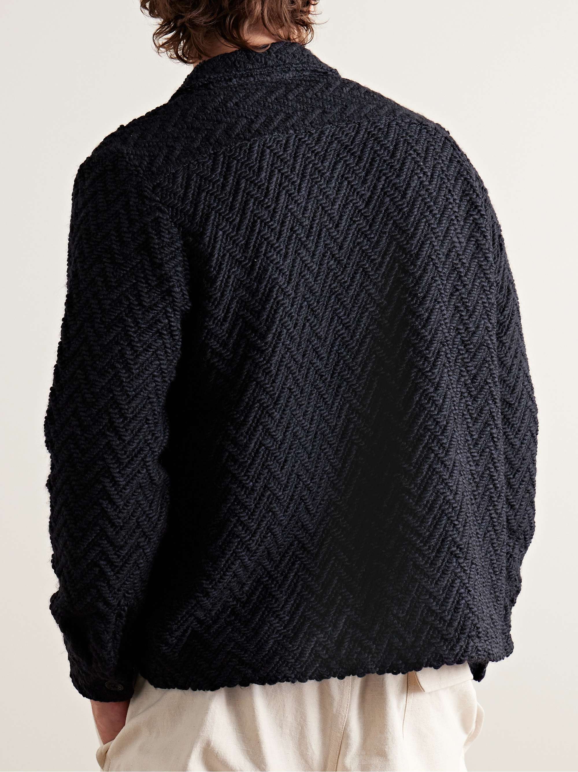 Herringbone Tweed Overshirt view