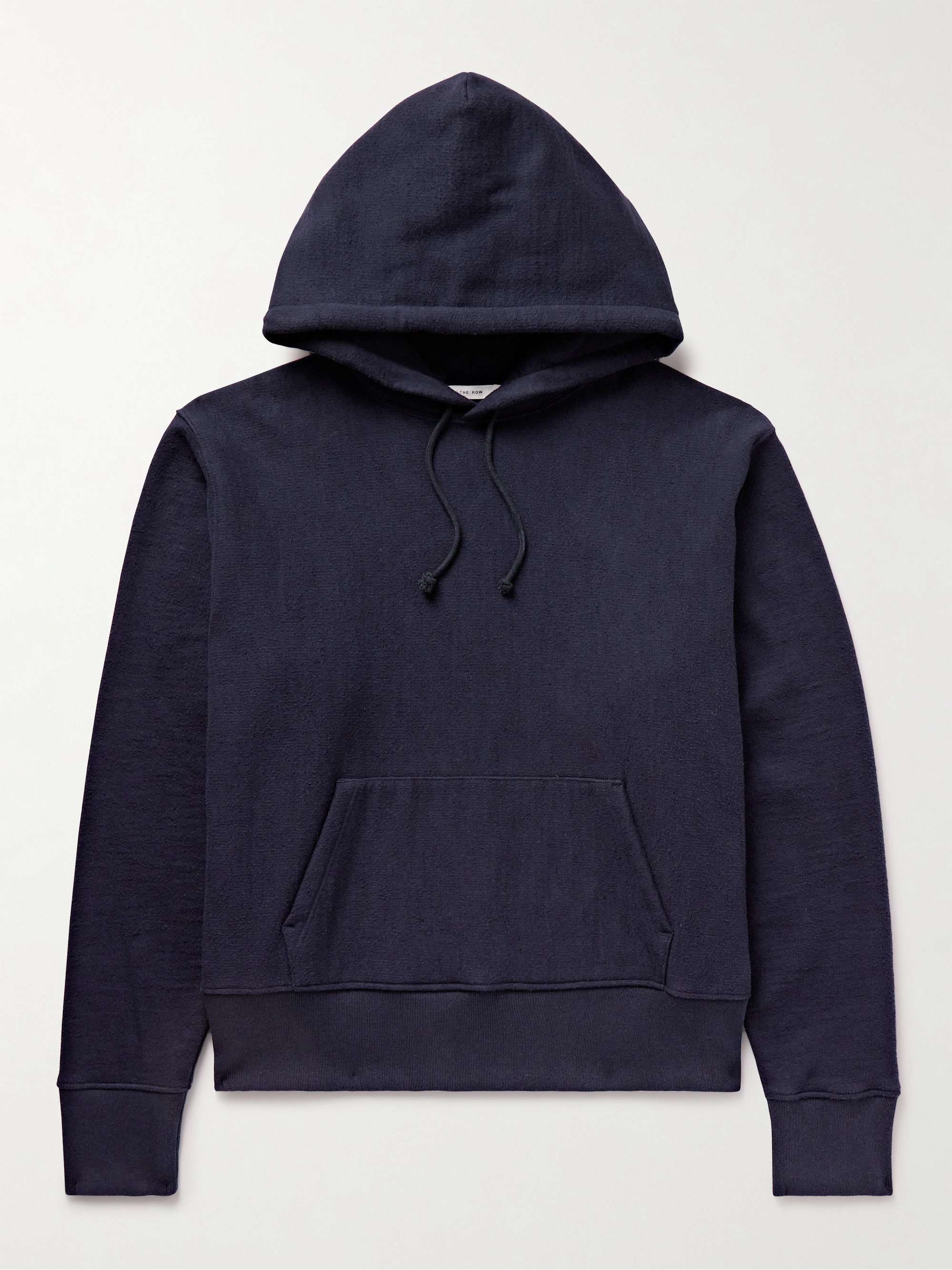 Naoki Brushed Cotton-Jersey Hoodie view
