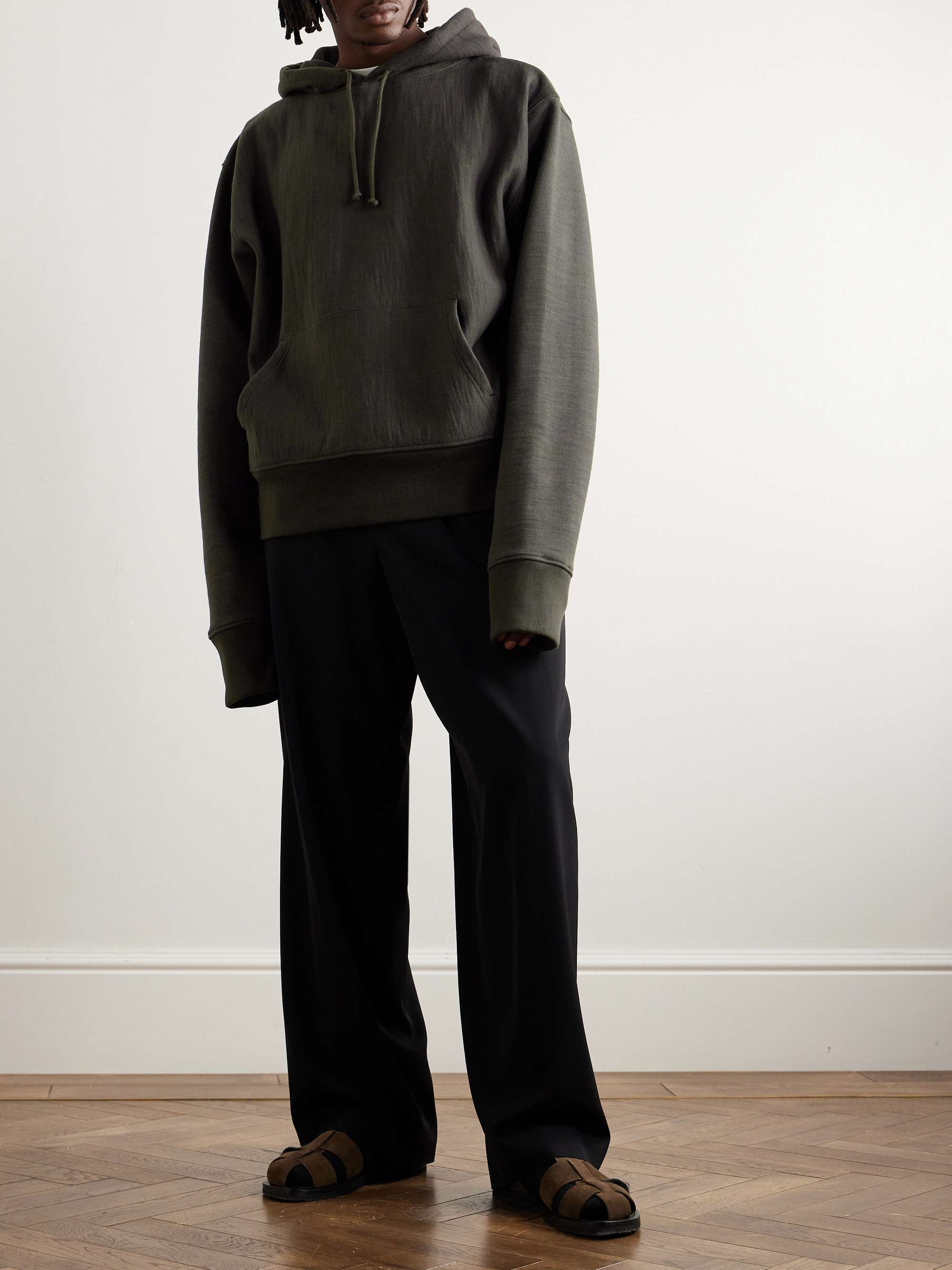Naoki Cotton-Jersey Hoodie view