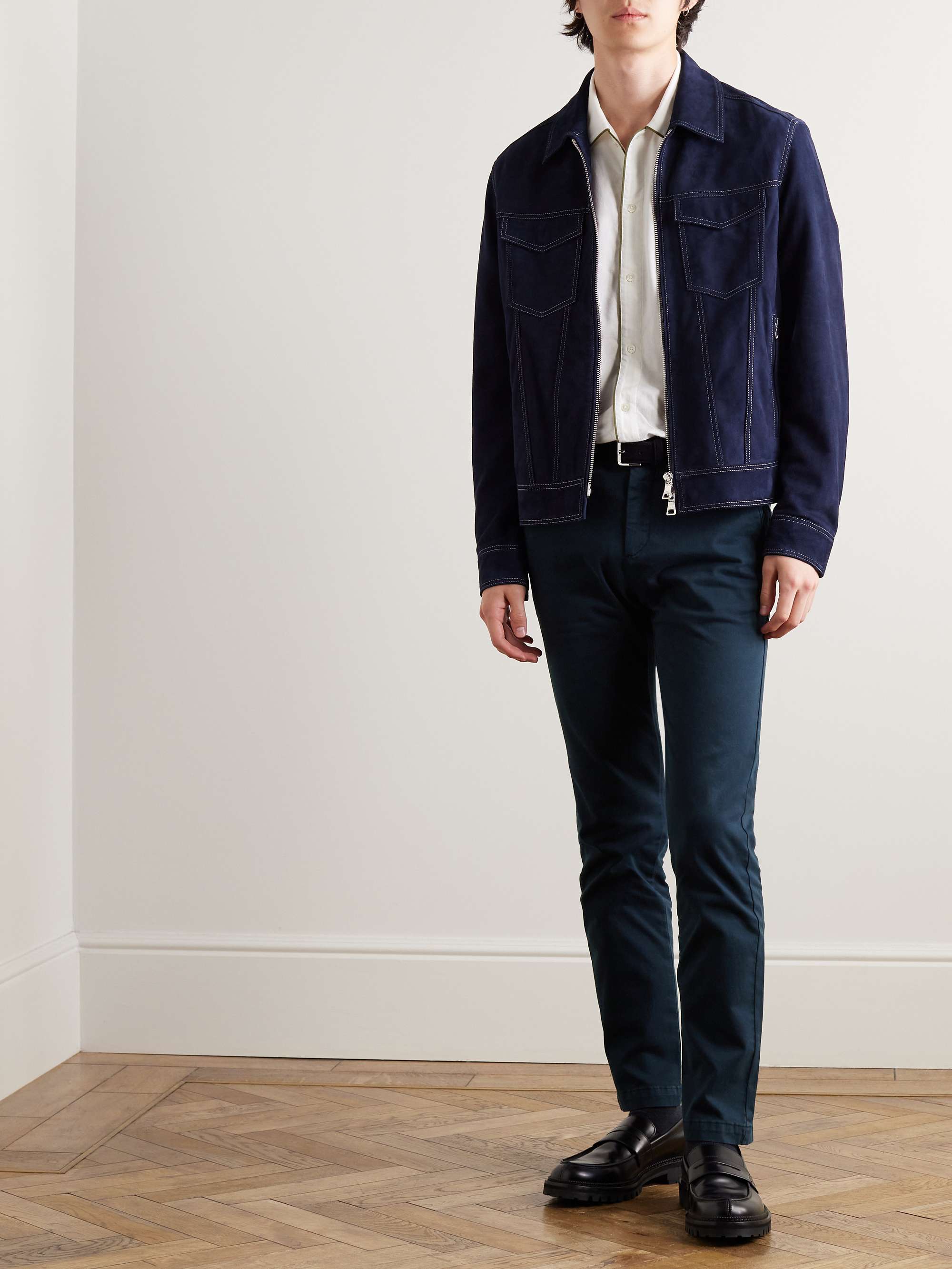 Adam Slim-Fit Cotton-Blend Twill Chinos view