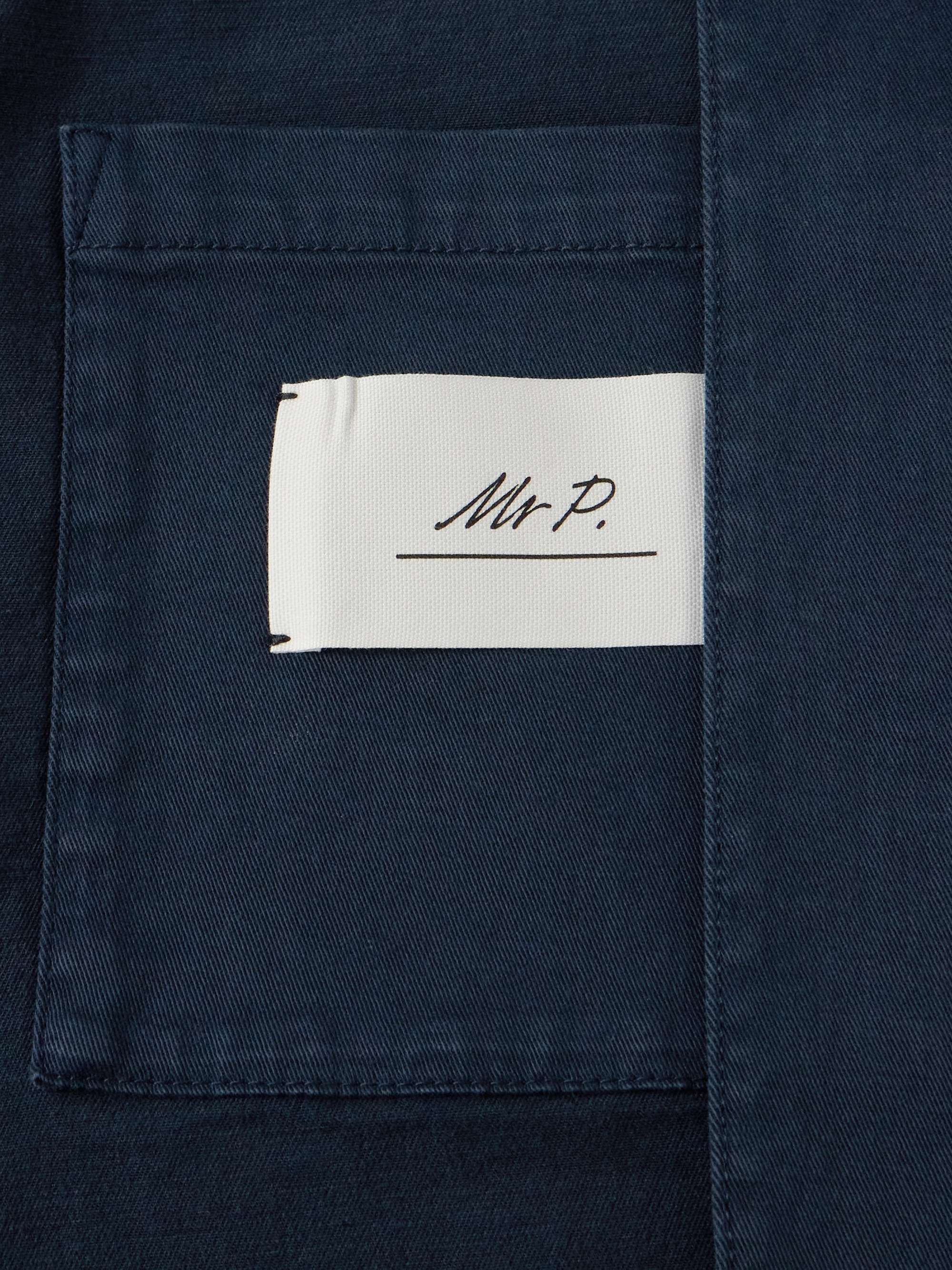 Garment-Dyed Stretch-Cotton Twill Blazer view