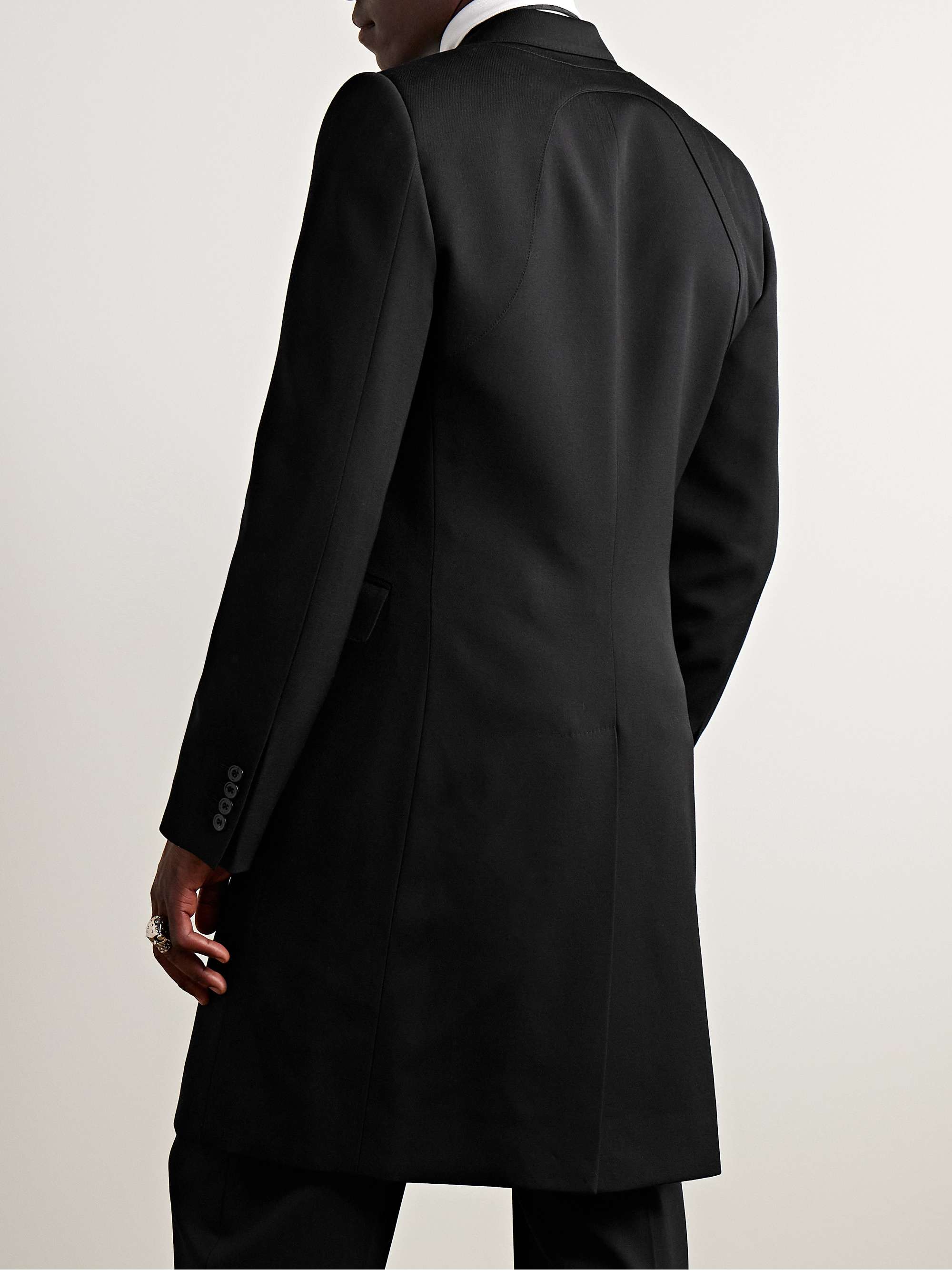 Slim-Fit Wool-Twill Trench Coat view