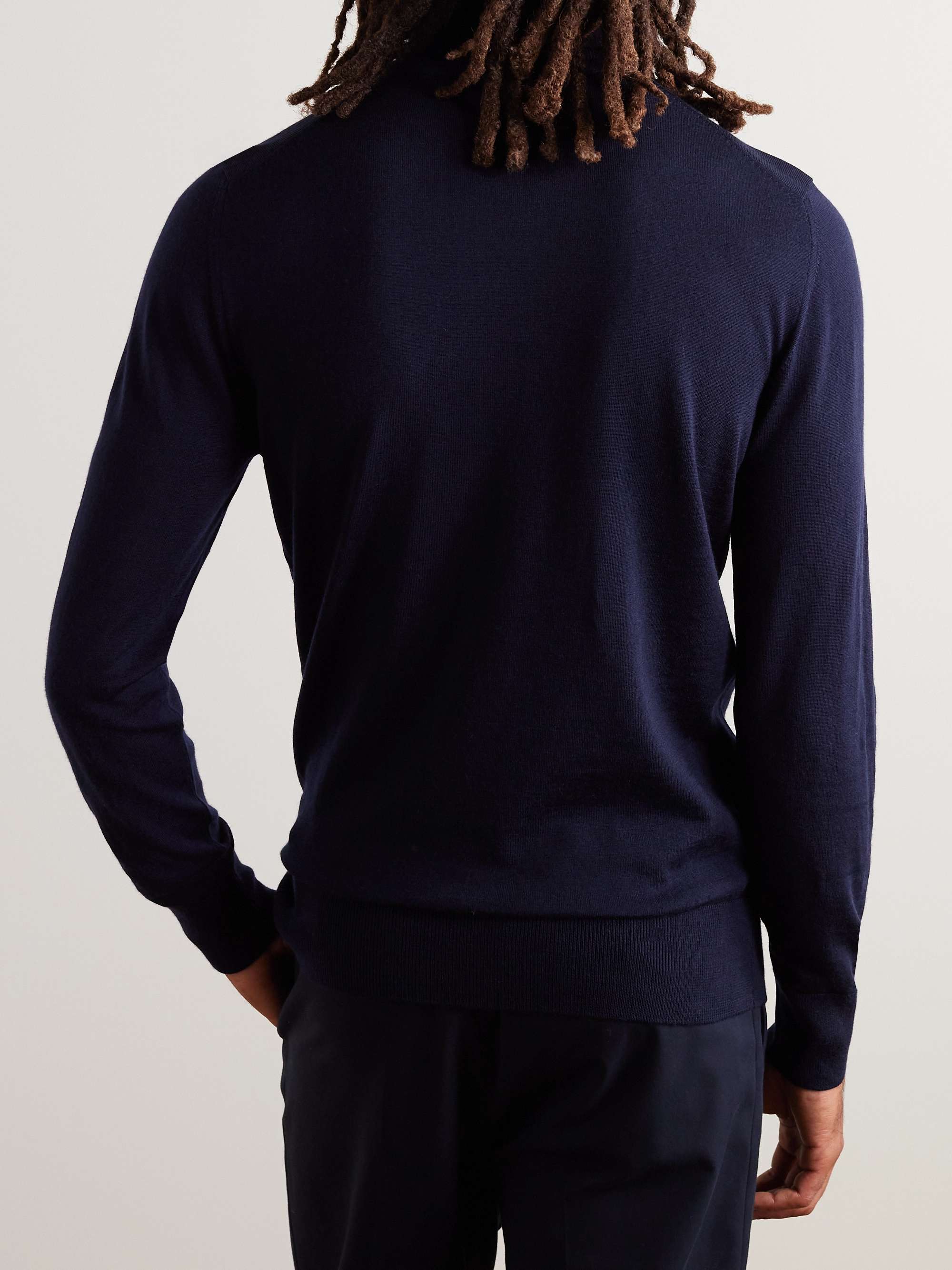 Slim-Fit Merino Wool Rollneck Sweater view