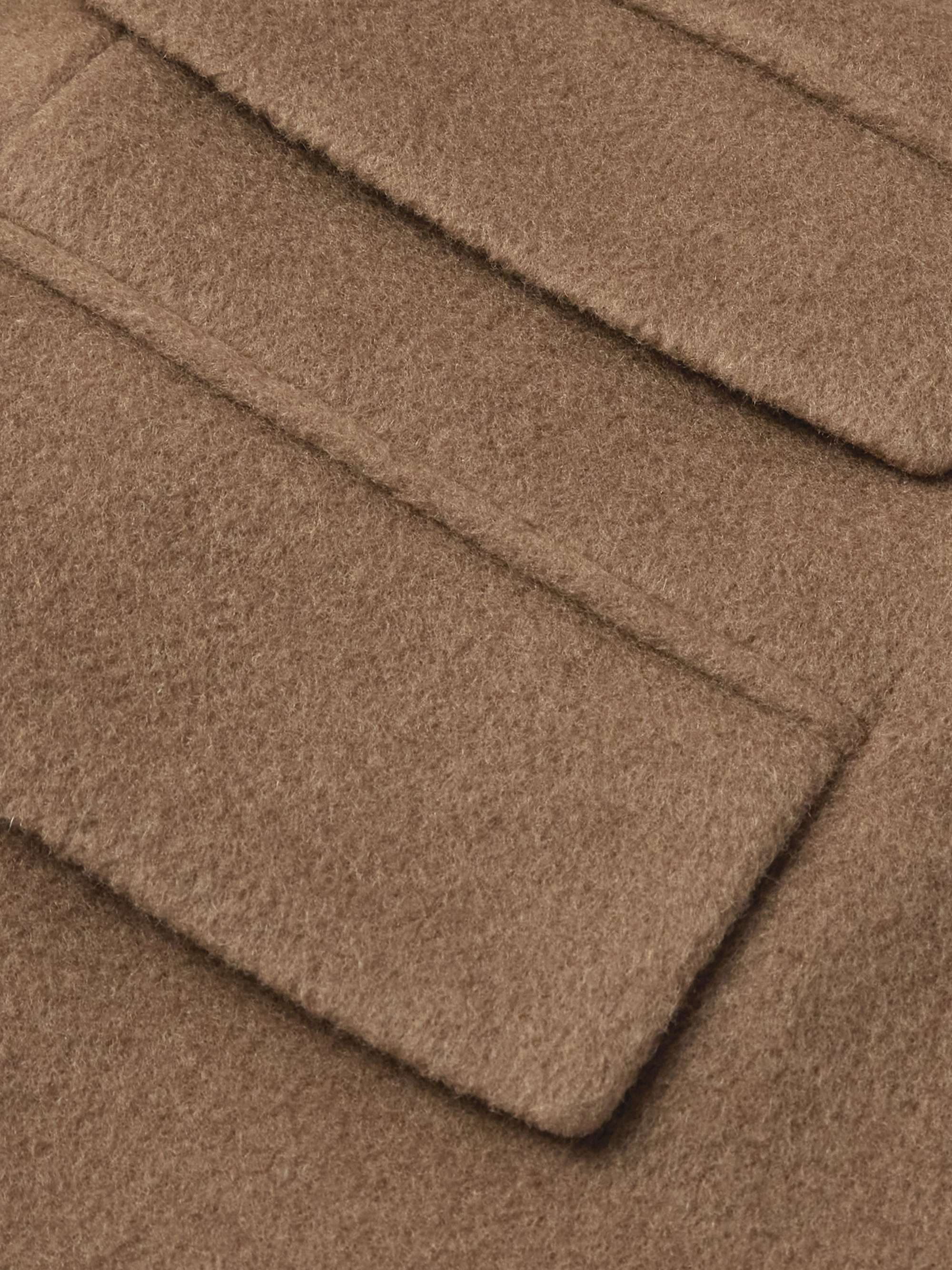 Oversized Brushed-Wool Coat view