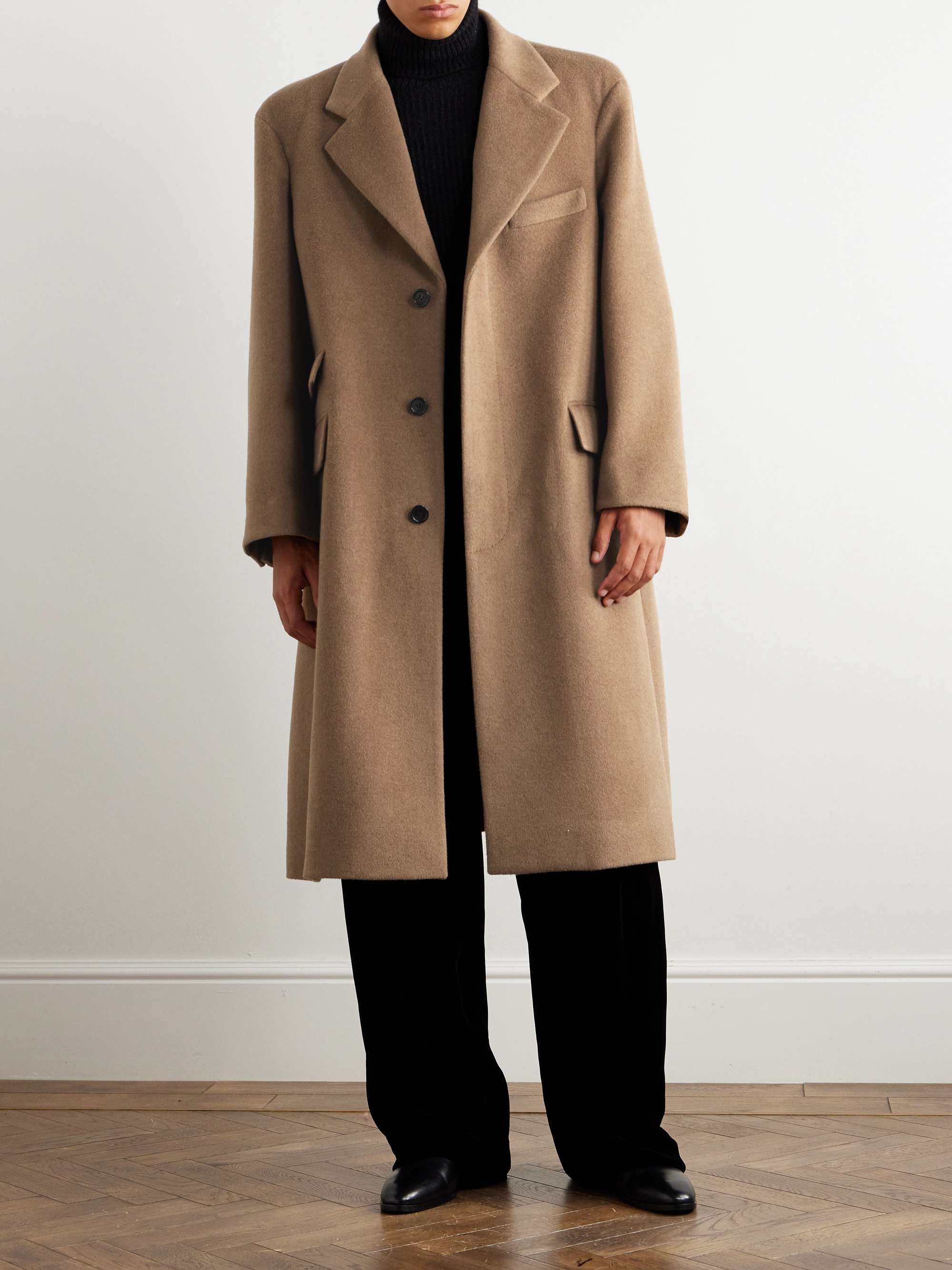 Oversized Brushed-Wool Coat view