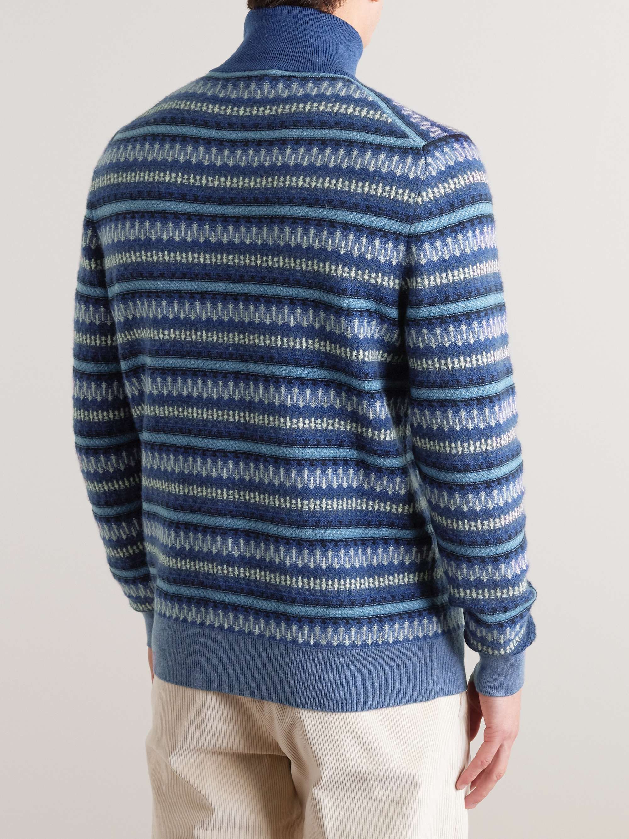 Fair Isle Cashmere Rollneck Sweater view