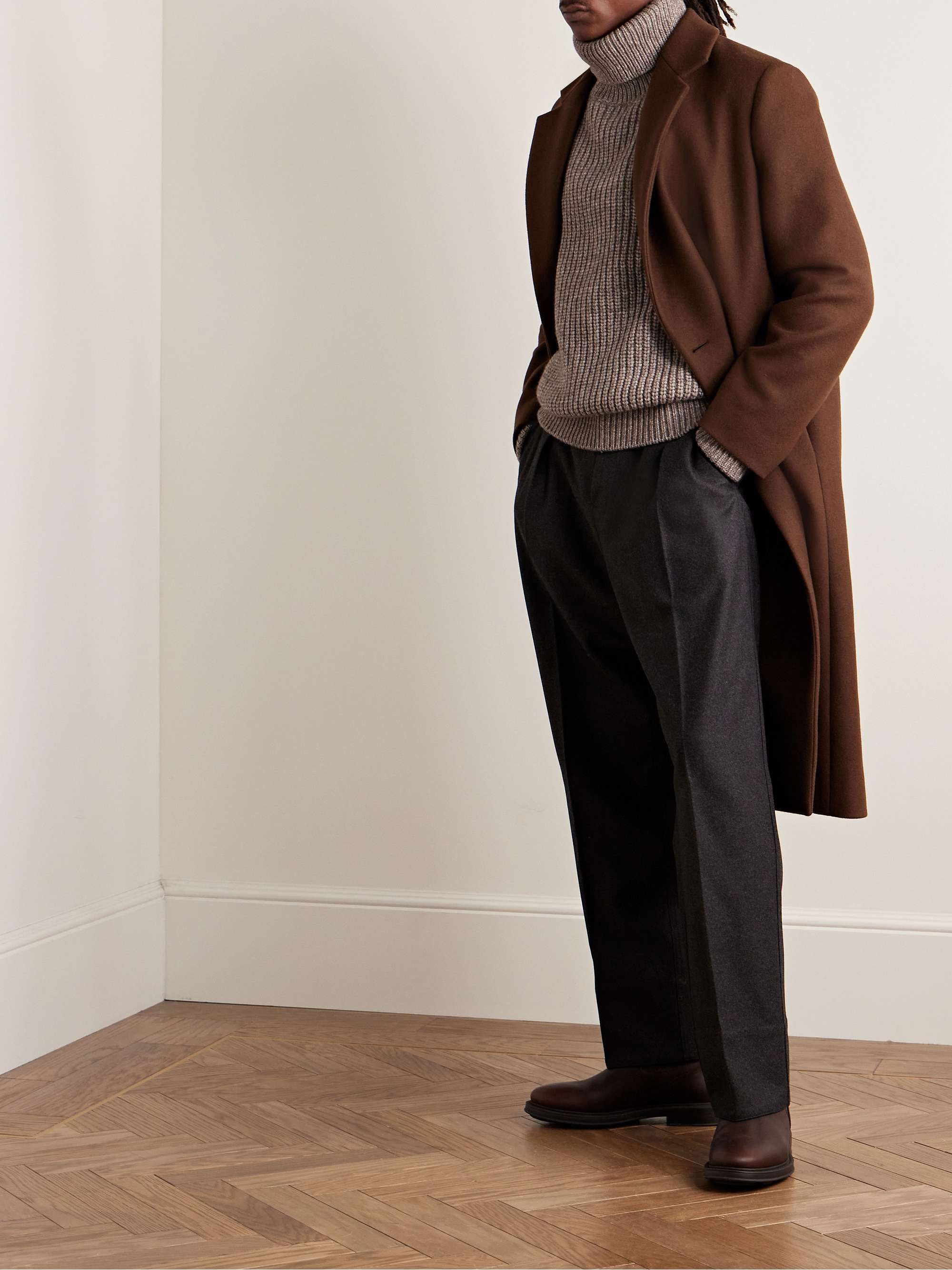 Ribbed Cotton, Yak and Virgin Wool-Blend Rollneck Sweater view