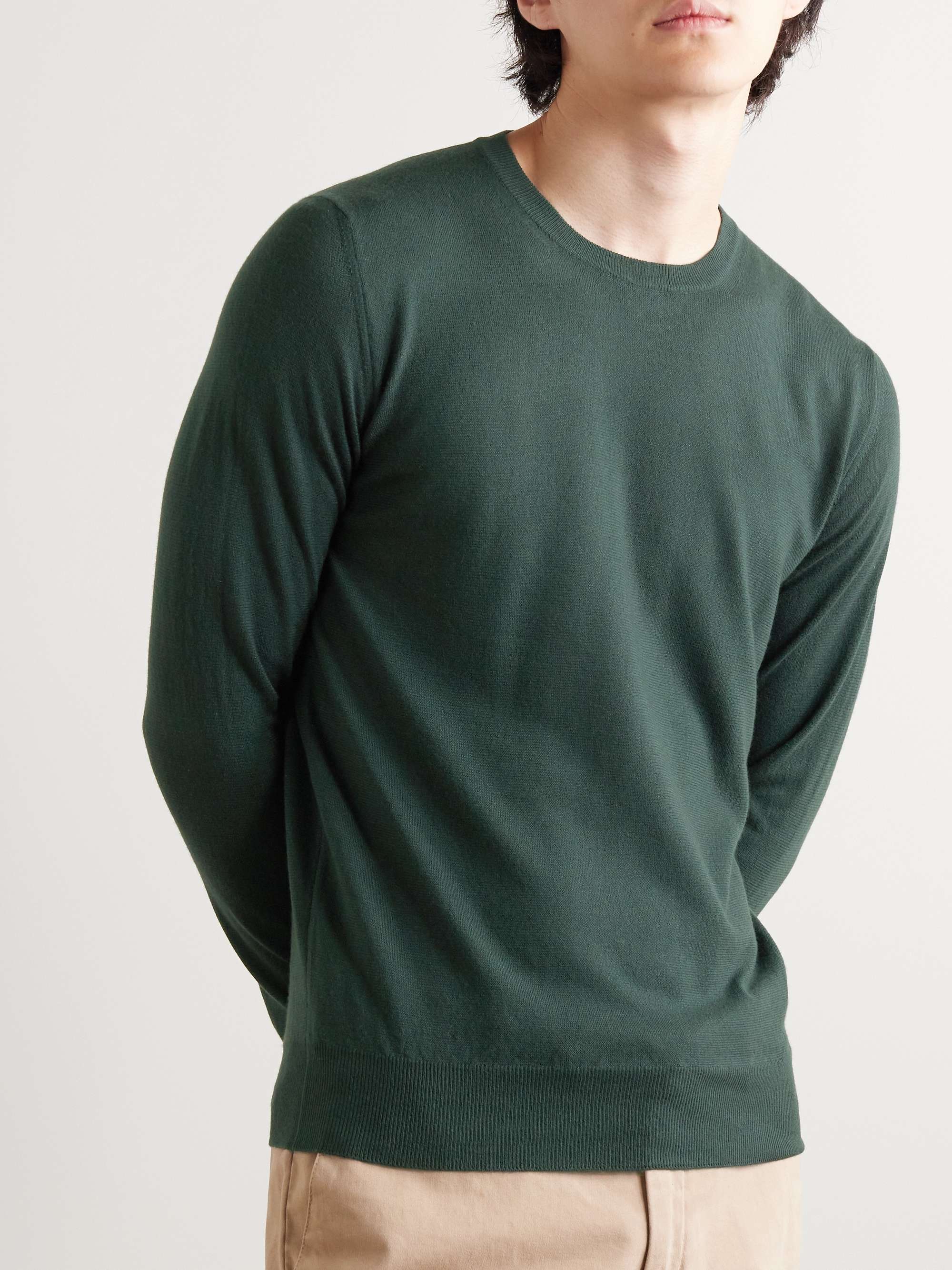 Slim-Fit Baby Cashmere Sweater view